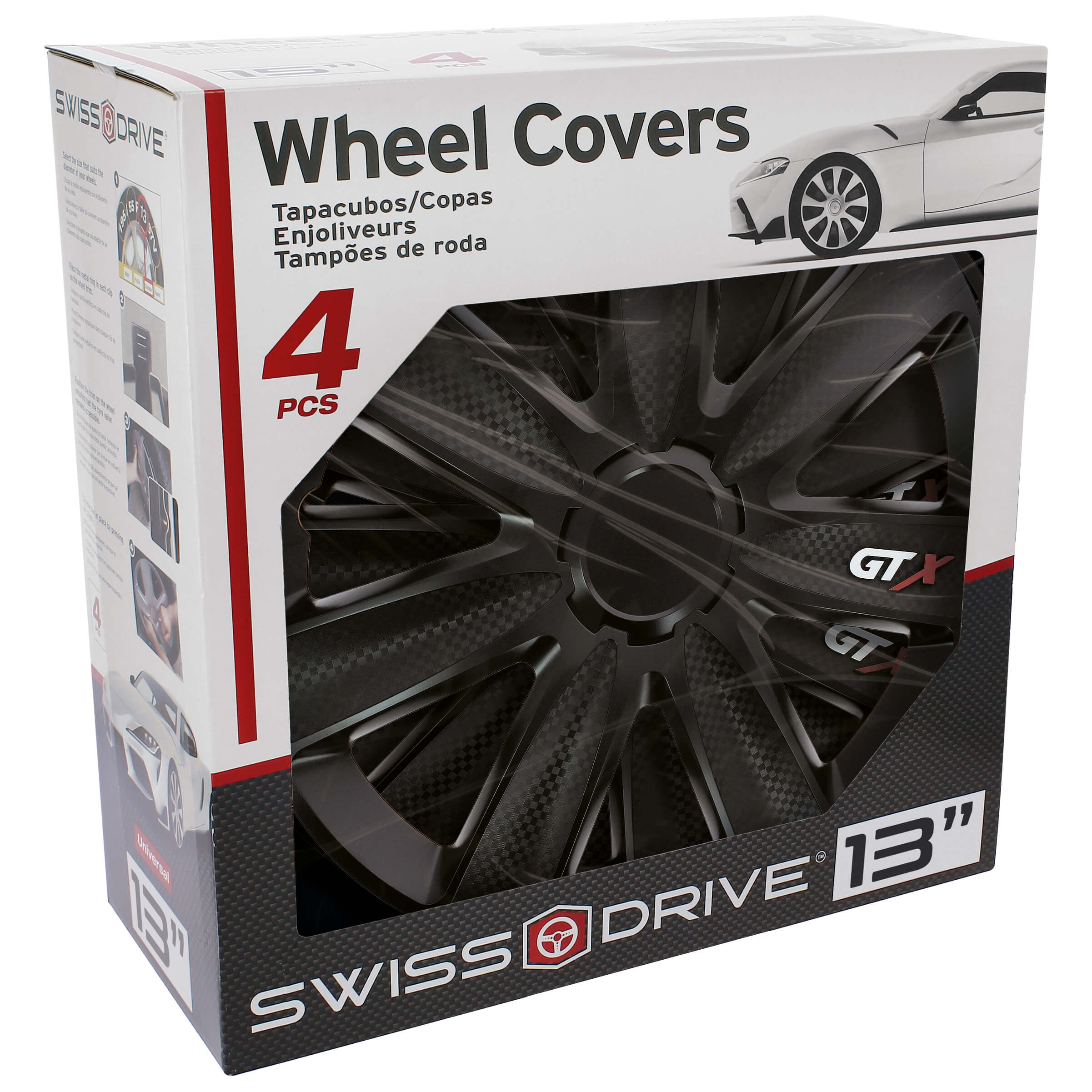 Tampão de Roda CARBON SILVER / BLACK