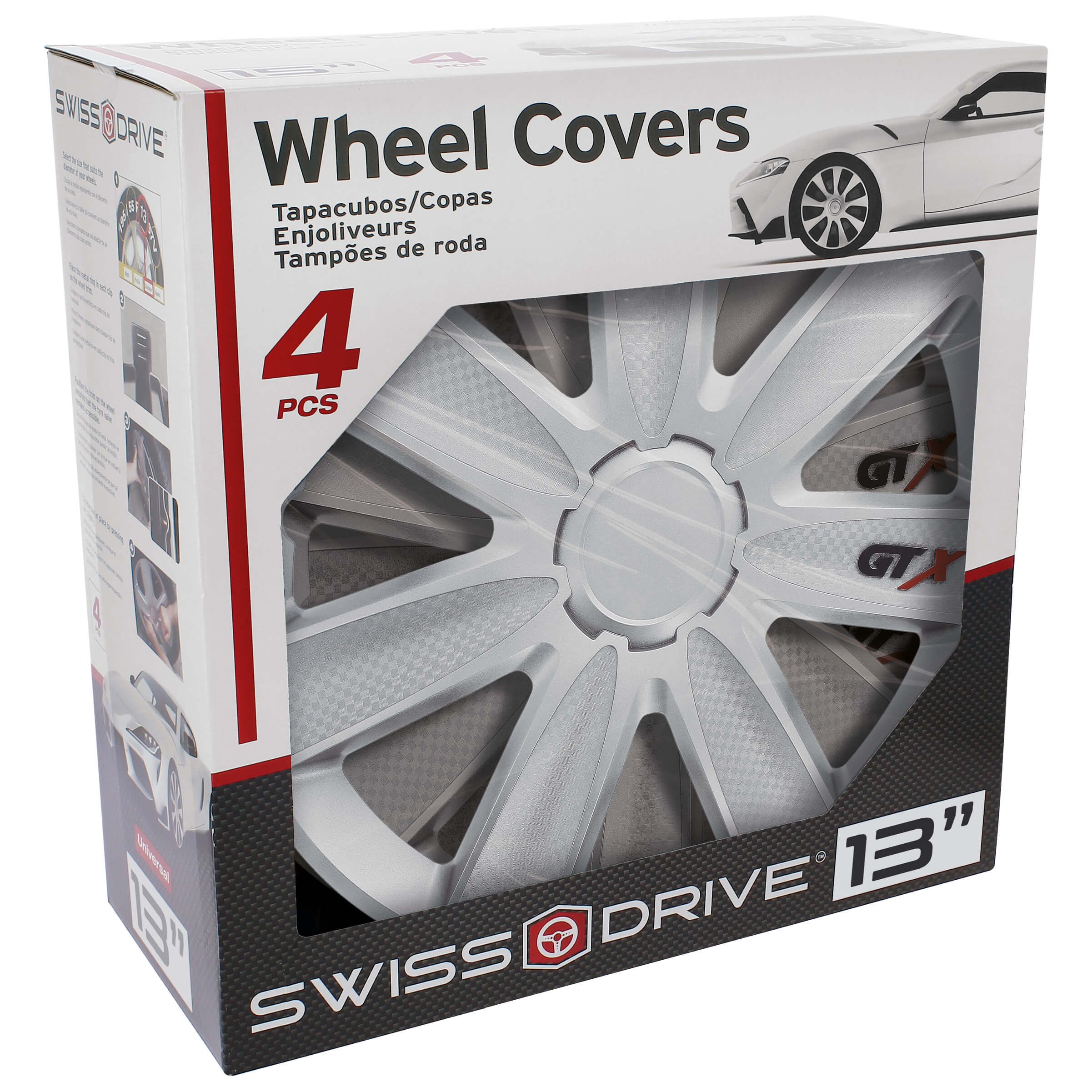 Tampão de Roda CARBON SILVER / BLACK