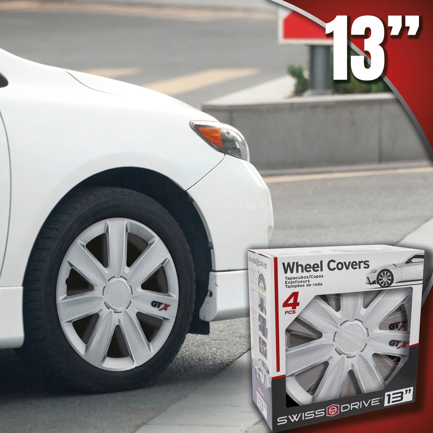 Tampão de Roda CARBON SILVER / BLACK