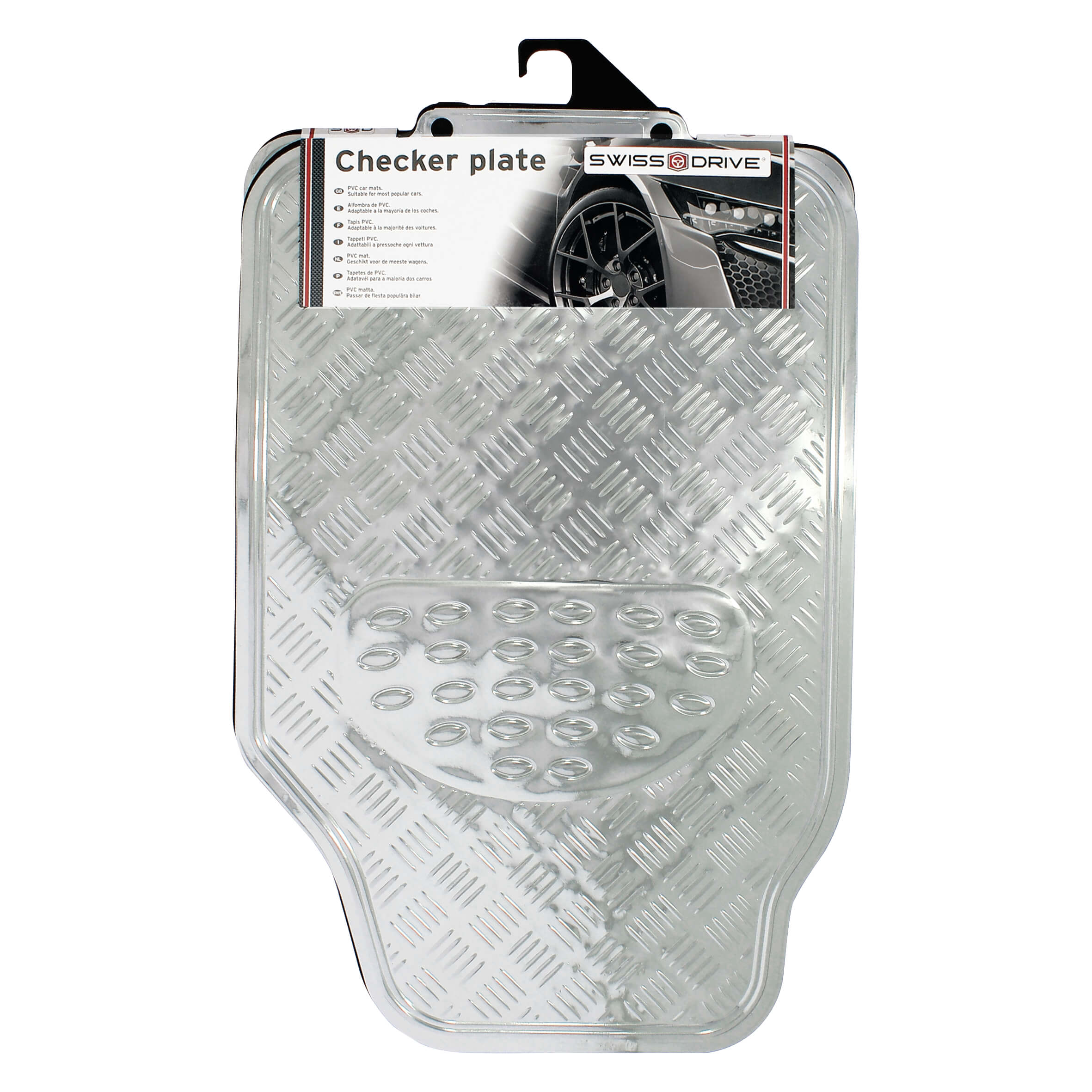 Tapete em PVC " Alumínio Prata "