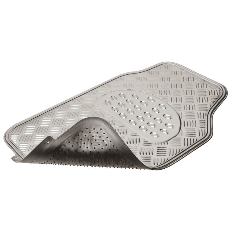 Tapete em PVC " Alumínio Prata "