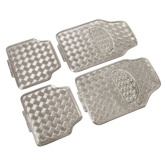 Tapete em PVC " Alumínio Prata "