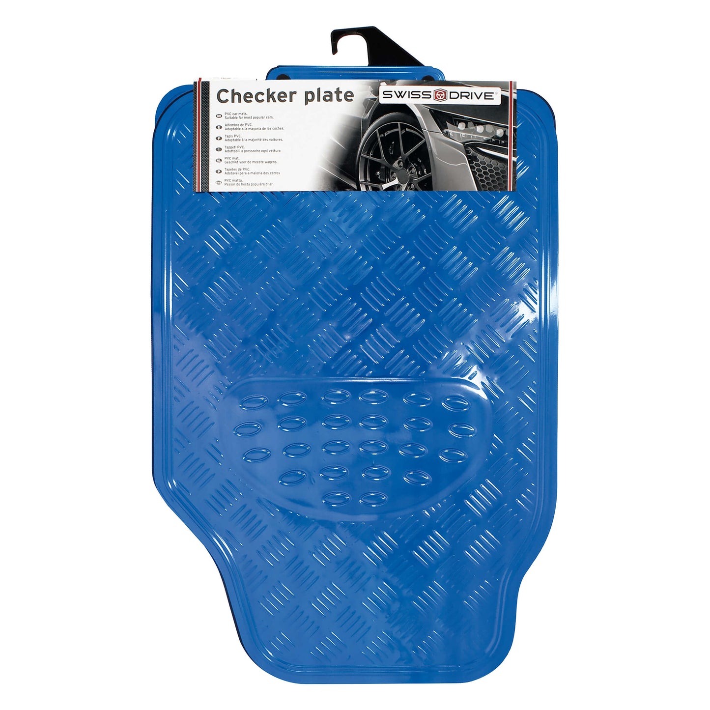 Tapete em PVC " Alumínio Azul "