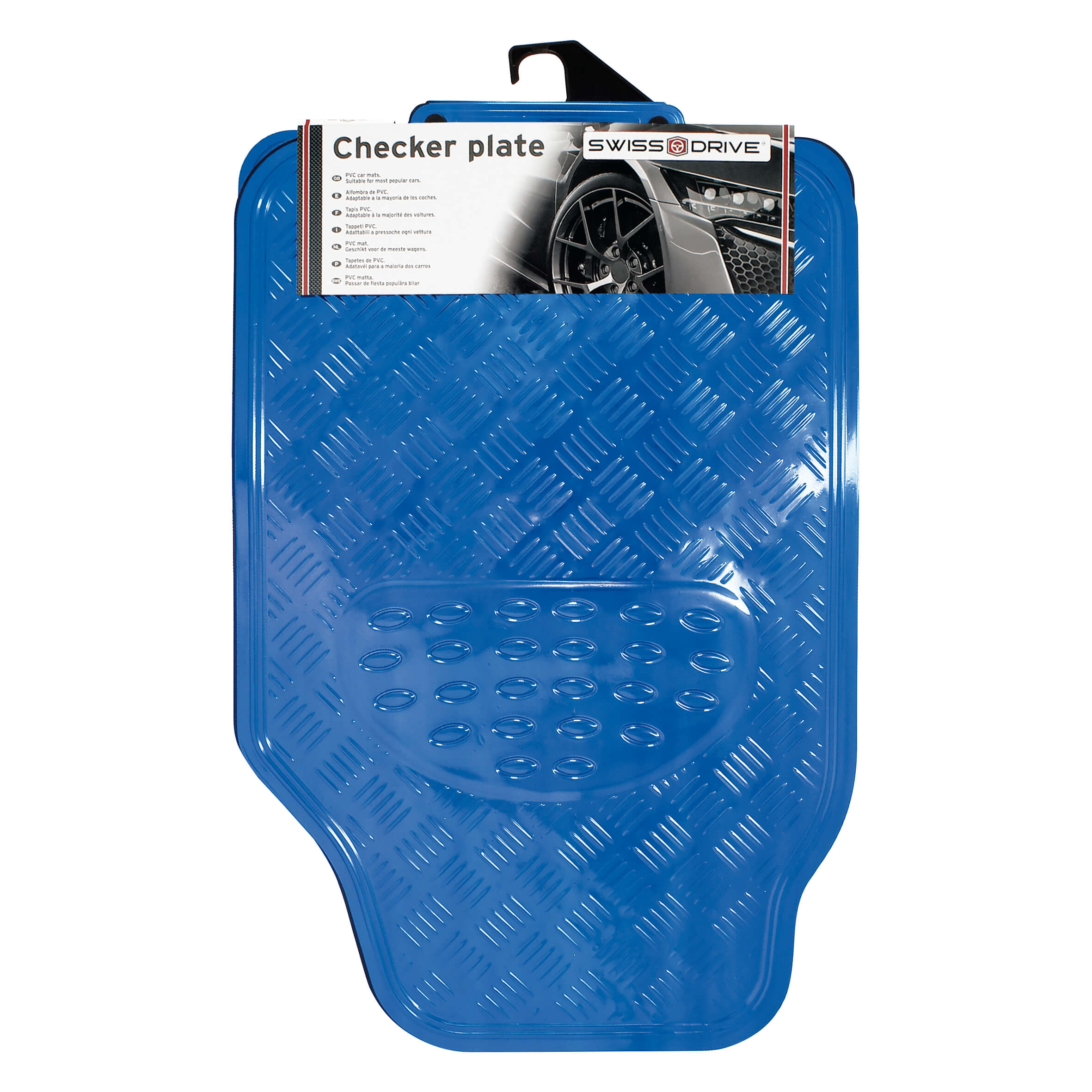 Tapete em PVC " Alumínio Azul "