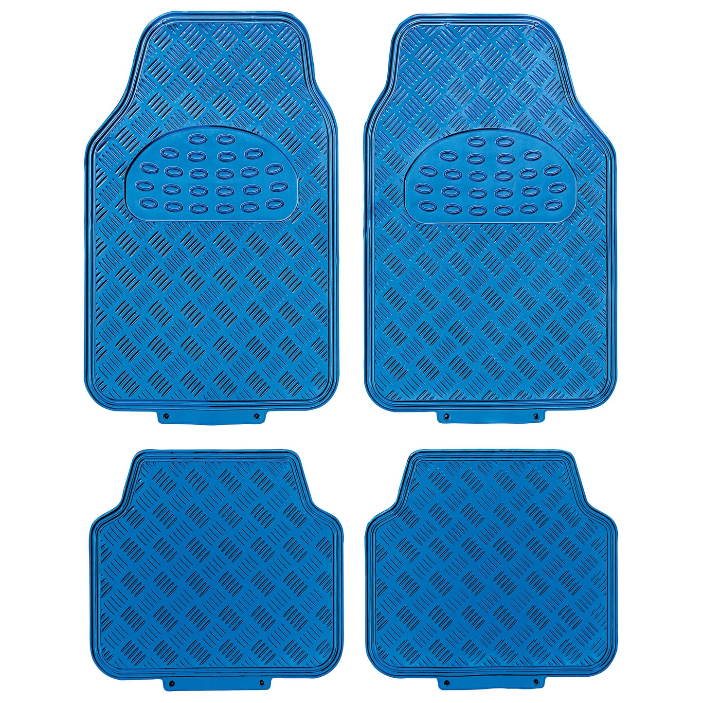 Tapete em PVC " Alumínio Azul "