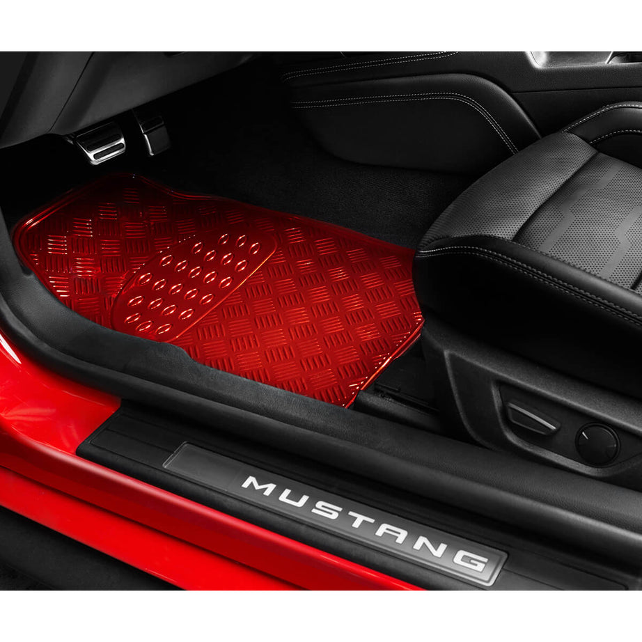 Tapete em PVC " Alumínio Vermelho "