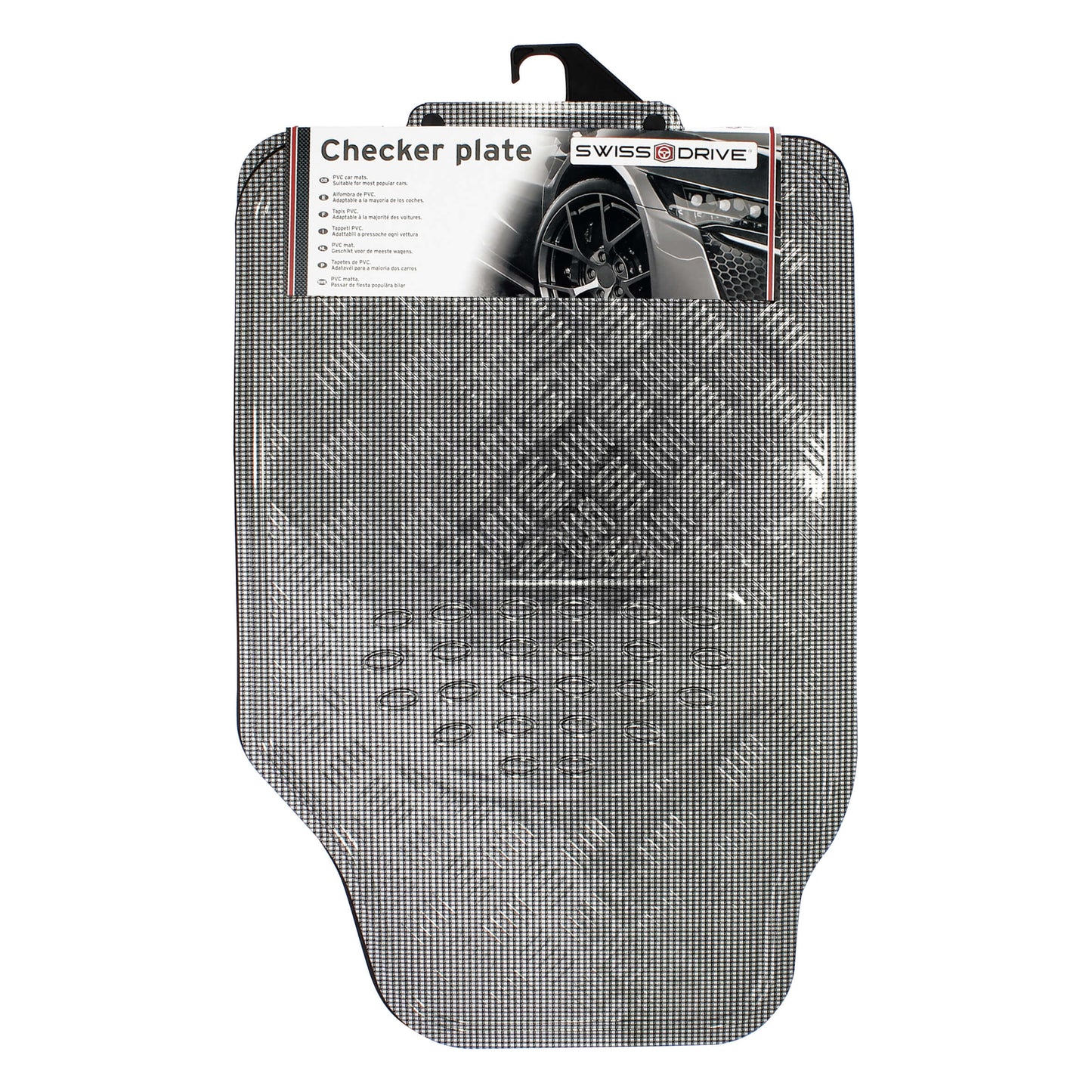 Tapete em PVC " Alumínio Carbon Cinza "