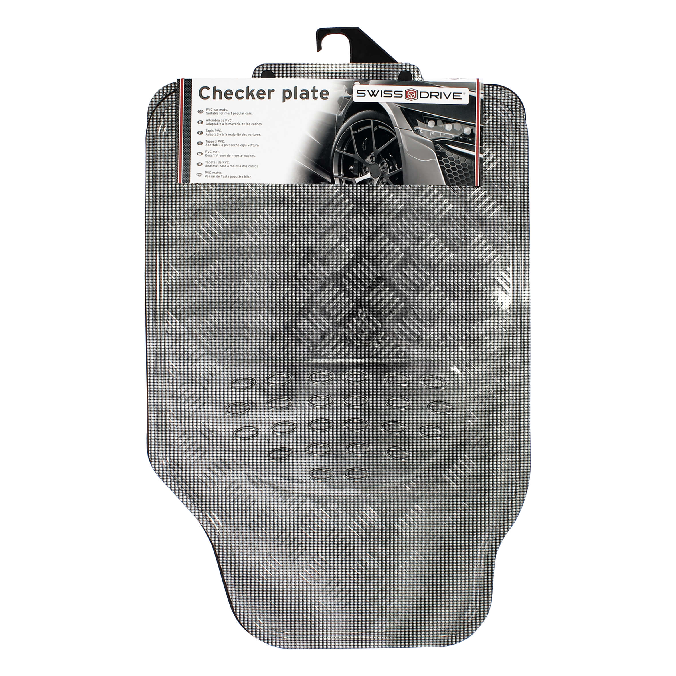 Tapete em PVC " Alumínio Carbon Cinza "