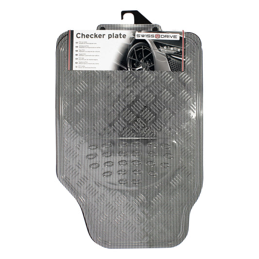 Tapete em PVC " Alumínio Carbon Cinza "