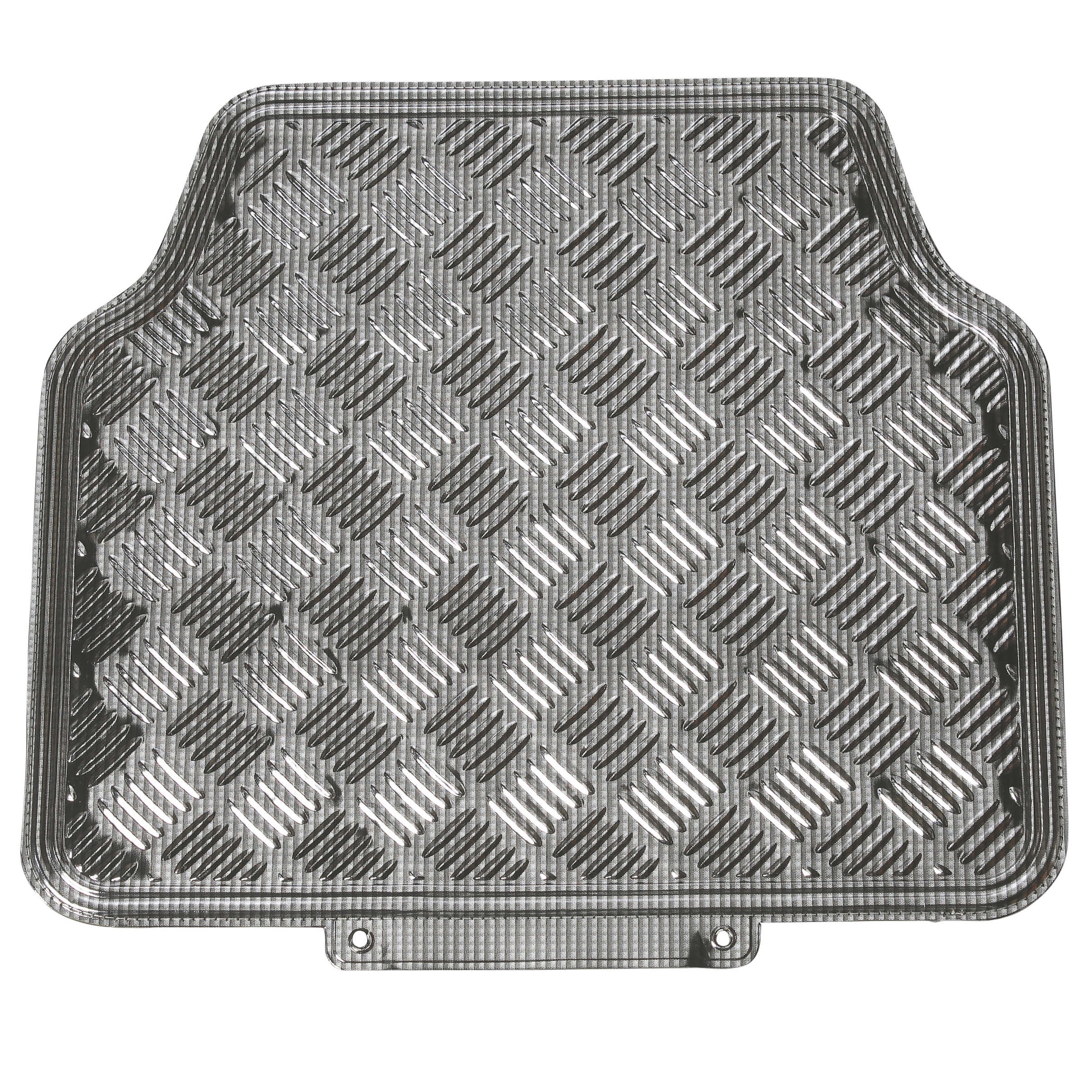 Tapete em PVC " Alumínio Carbon Cinza "