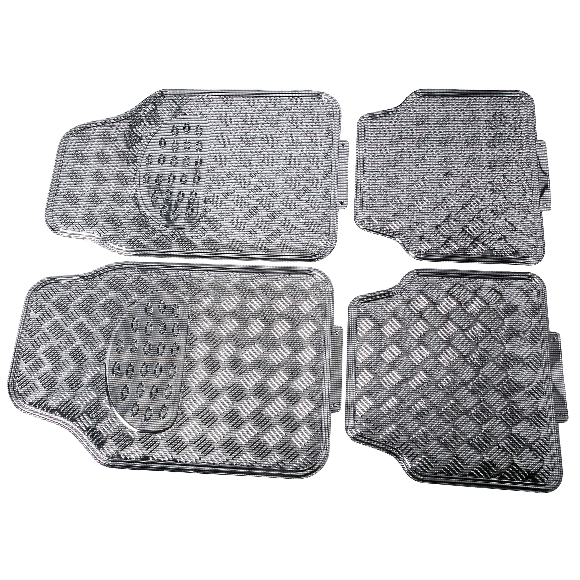 Tapete em PVC " Alumínio Carbon Cinza "