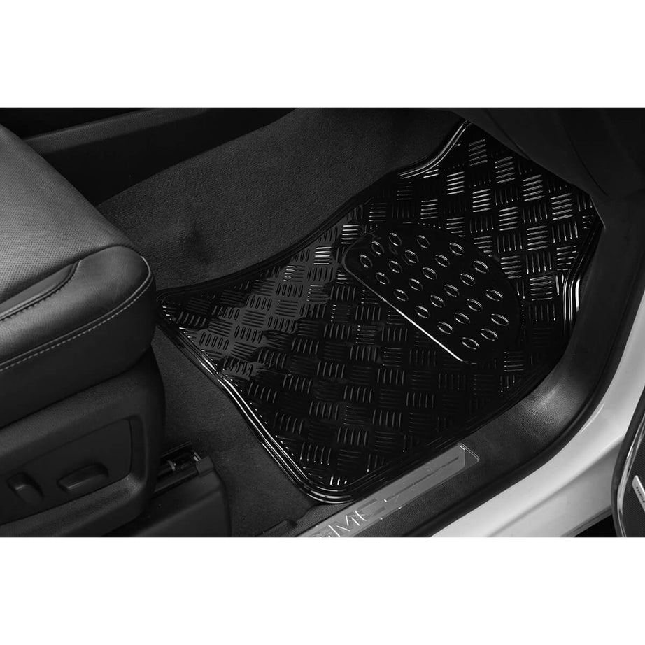 Tapete em PVC " Alumínio Preto "