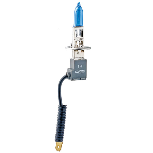 Lâmpadas EVO Alfas Ultra- White H1 12V 85W 6000K 2 UND + 2 Lâmpadas Ultra White T10 Bulbs