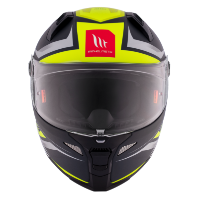 MT Helmets Revenge 2 S Hatax C3 Capacete Integral Amarelo Flúor Cinza Fosco