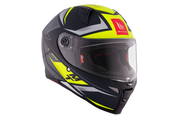 MT Helmets Revenge 2 S Hatax C3 Capacete Integral Amarelo Flúor Cinza Fosco