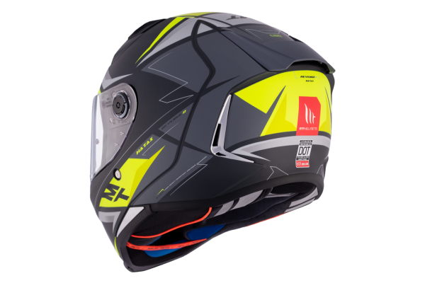 MT Helmets Revenge 2 S Hatax C3 Capacete Integral Amarelo Flúor Cinza Fosco