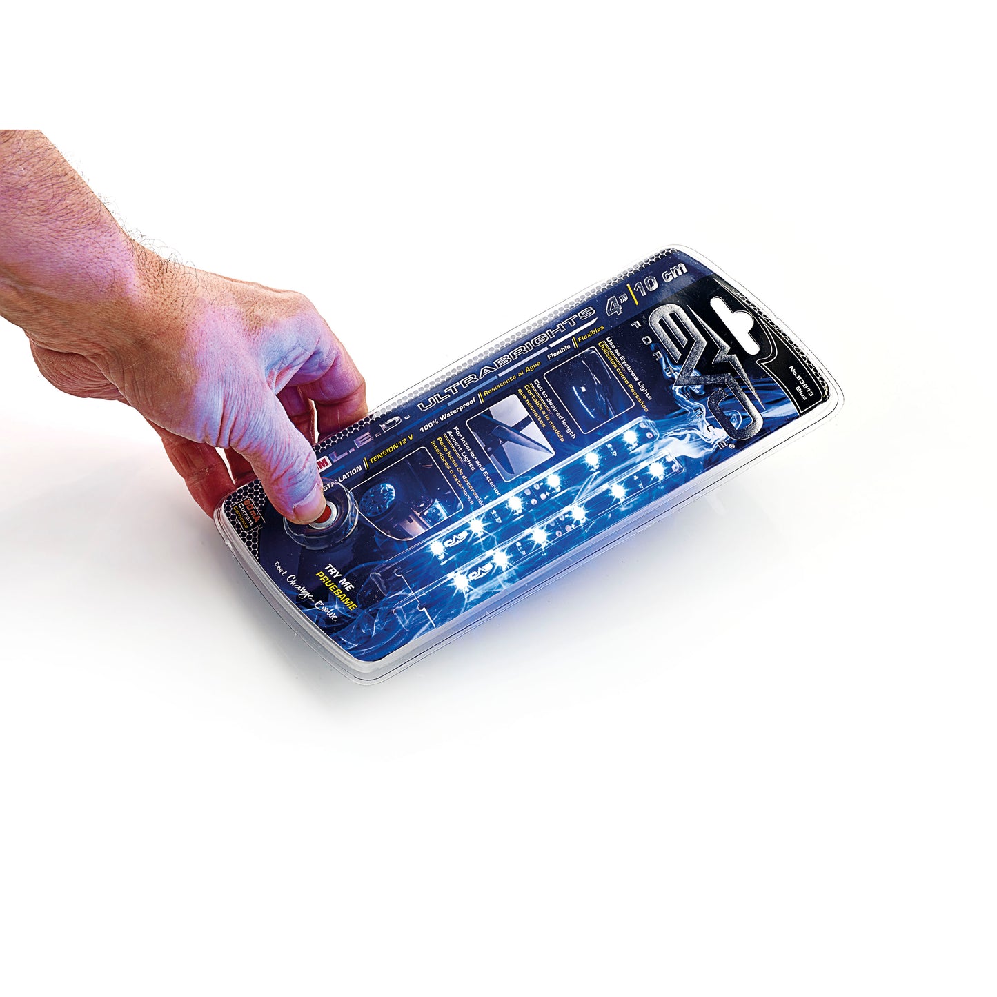 Fitas LED EVO para Faróis 12V 2x10 cm Cor Azul