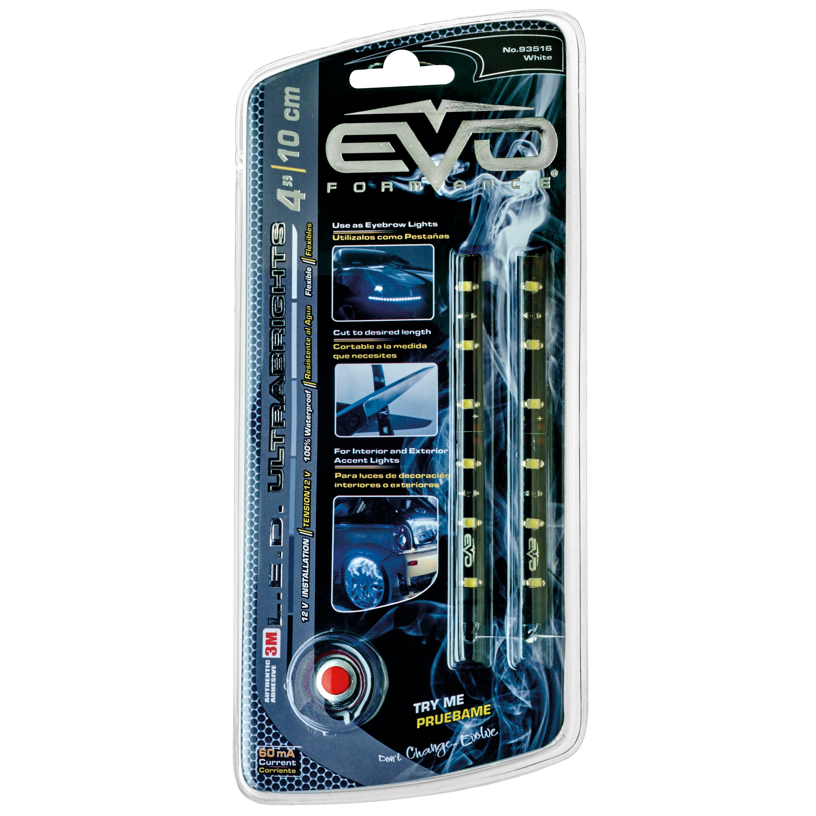 Fita Led 12V 2x 10cm Cor Branco