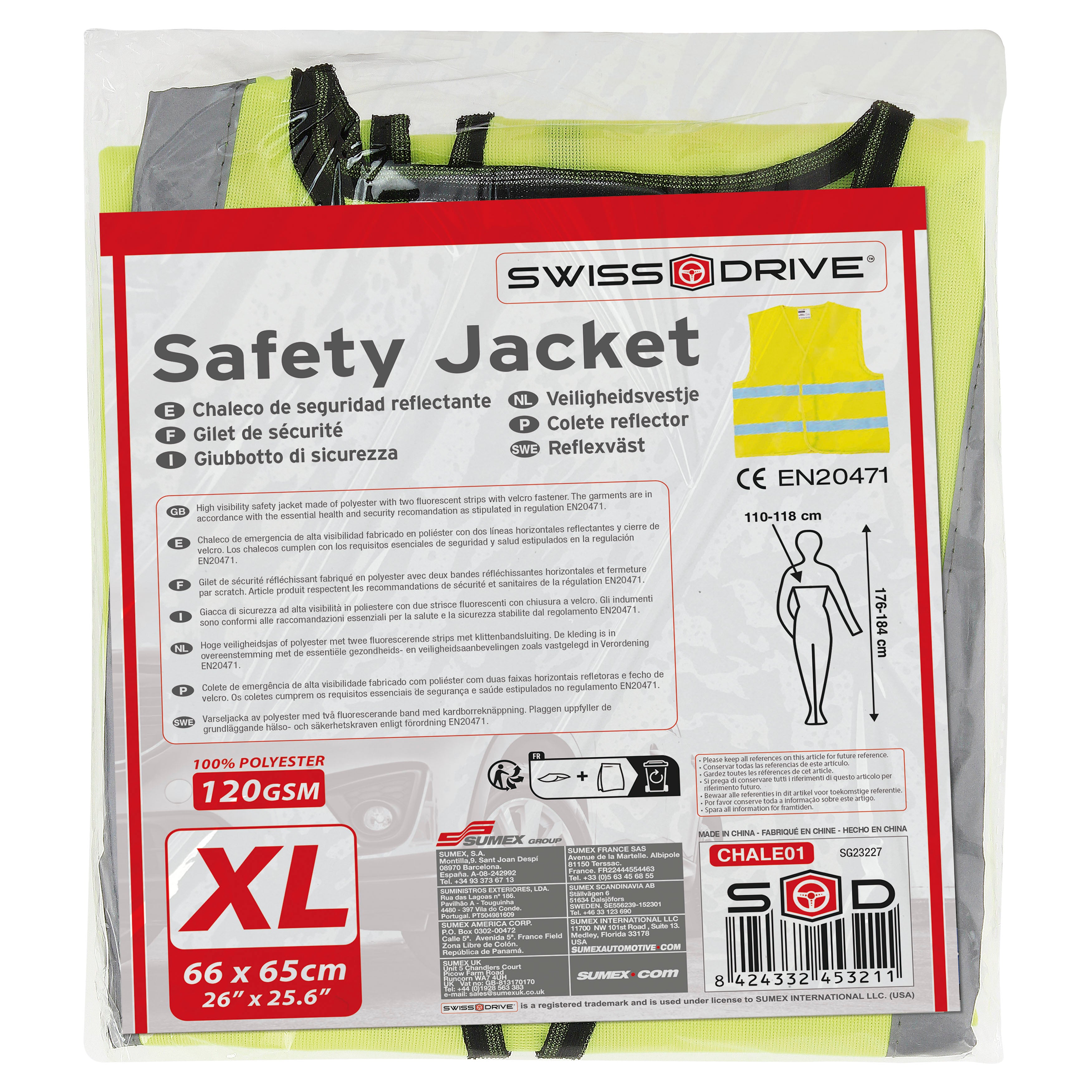 Colete Refletor C/ Homologação EN471 XL