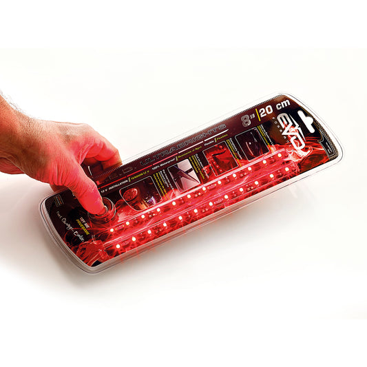 Fita LED EVO para Faróis 12V 2x 20 cm Cor Vermelho