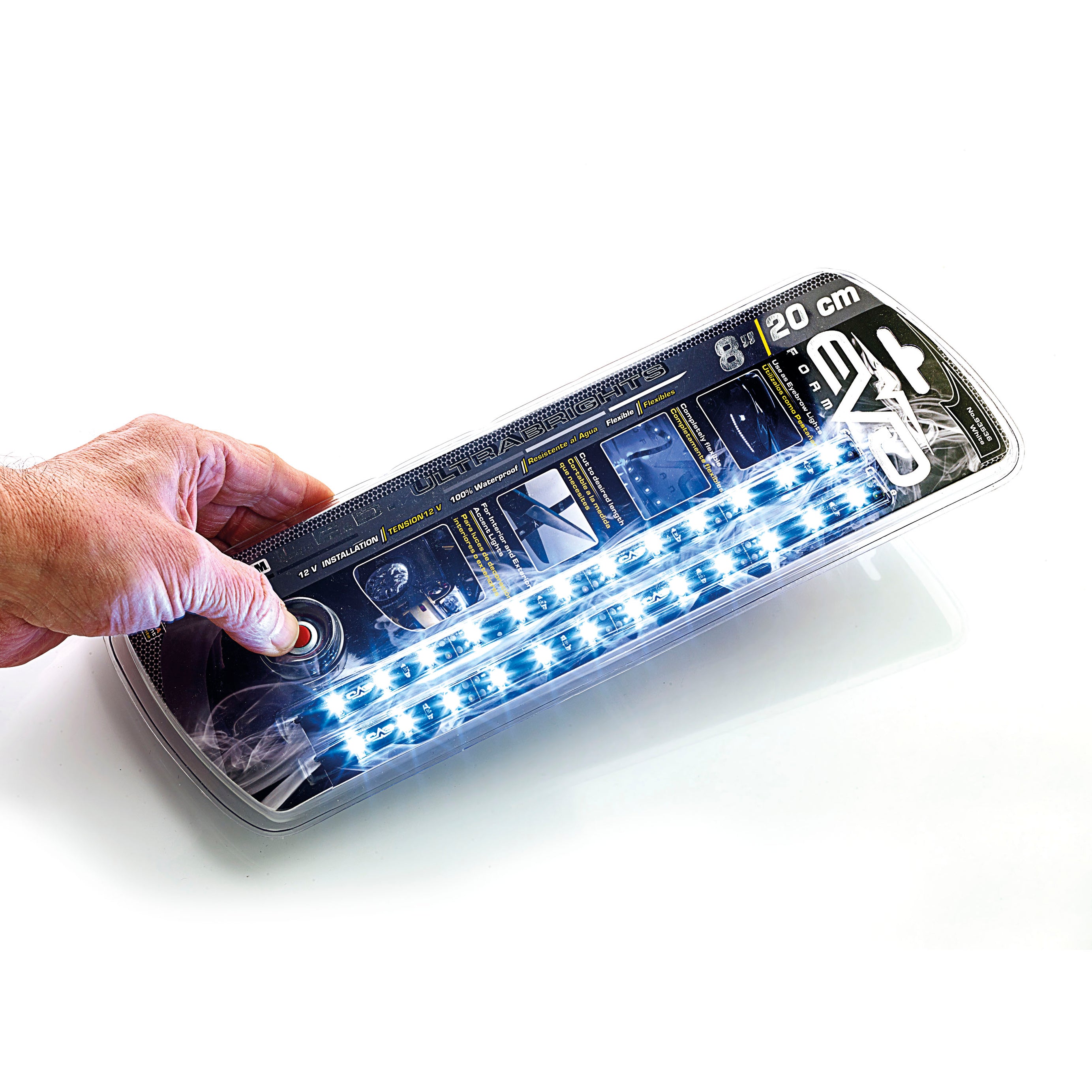 Fita Led 12V 2x 20cm cor Branco