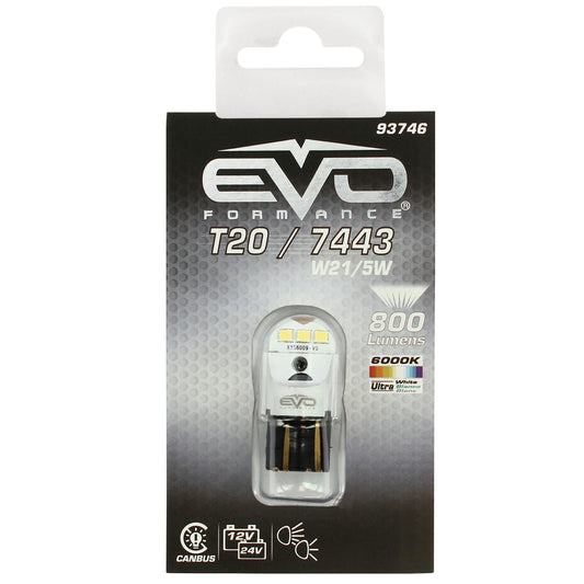 Lâmpada CANBUS Replacement Bulbs LED T20/ 7443 EVO 600L 5/21W 12/24V T20 1 PC