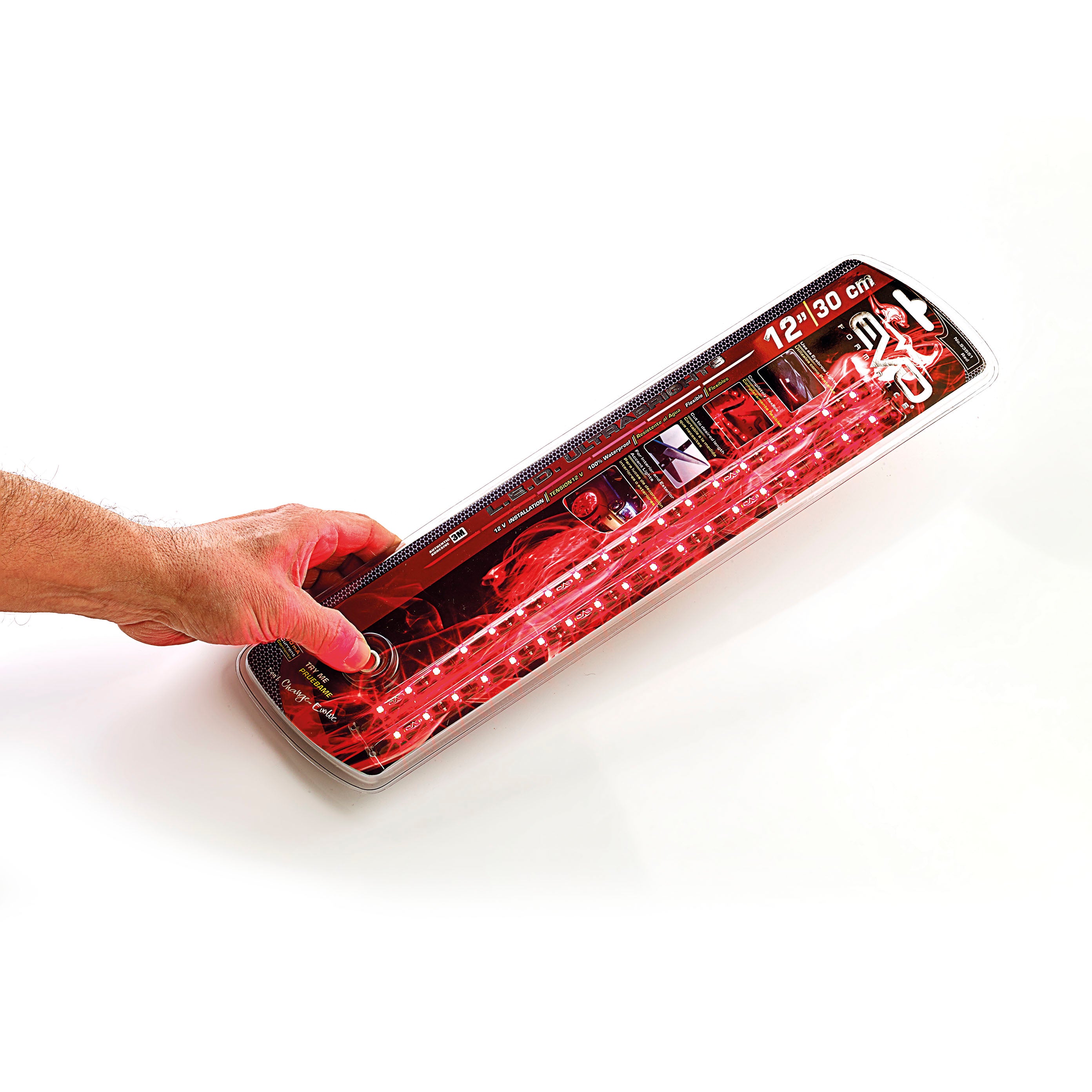 Fita Led 12V 2x 30cm Cor Vermelho