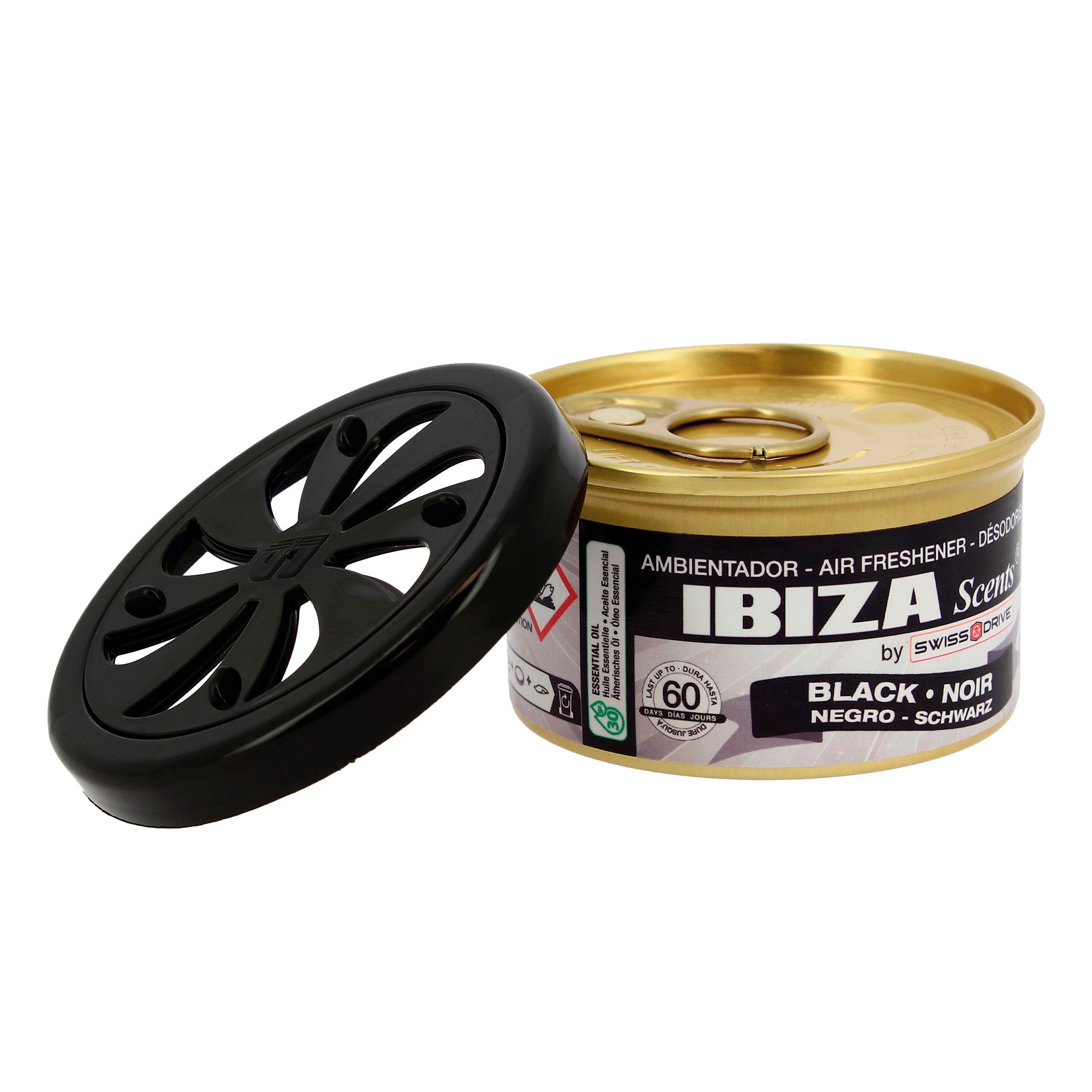 Ambientador " Ibiza Scents " em Lata Black  38 gr