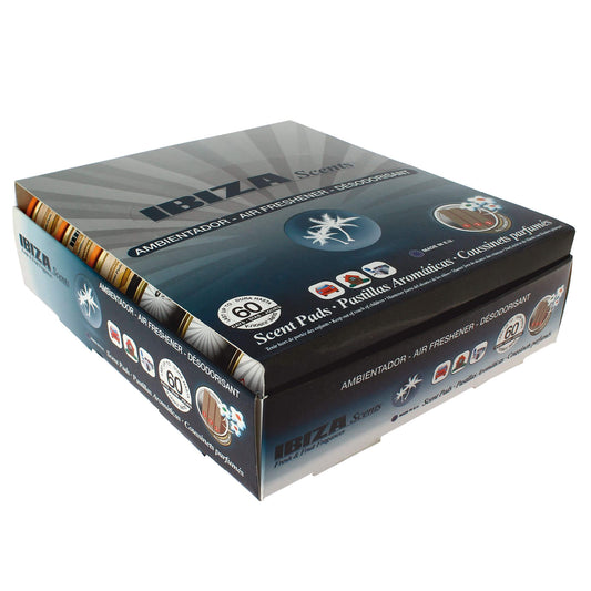 Expositor IBIZA Scents, Ambientadores de Diversas Fragrâncias Embalagem de 18 Peças