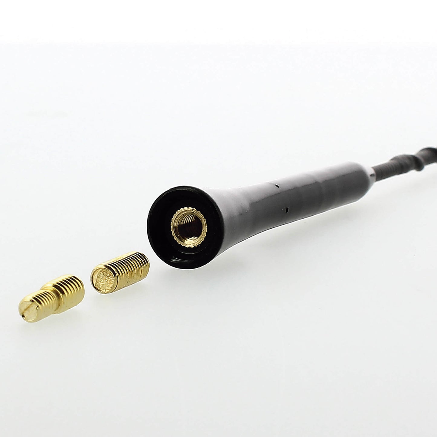 Antena Radio Automóvel Universal 38cm negra com adaptador blister