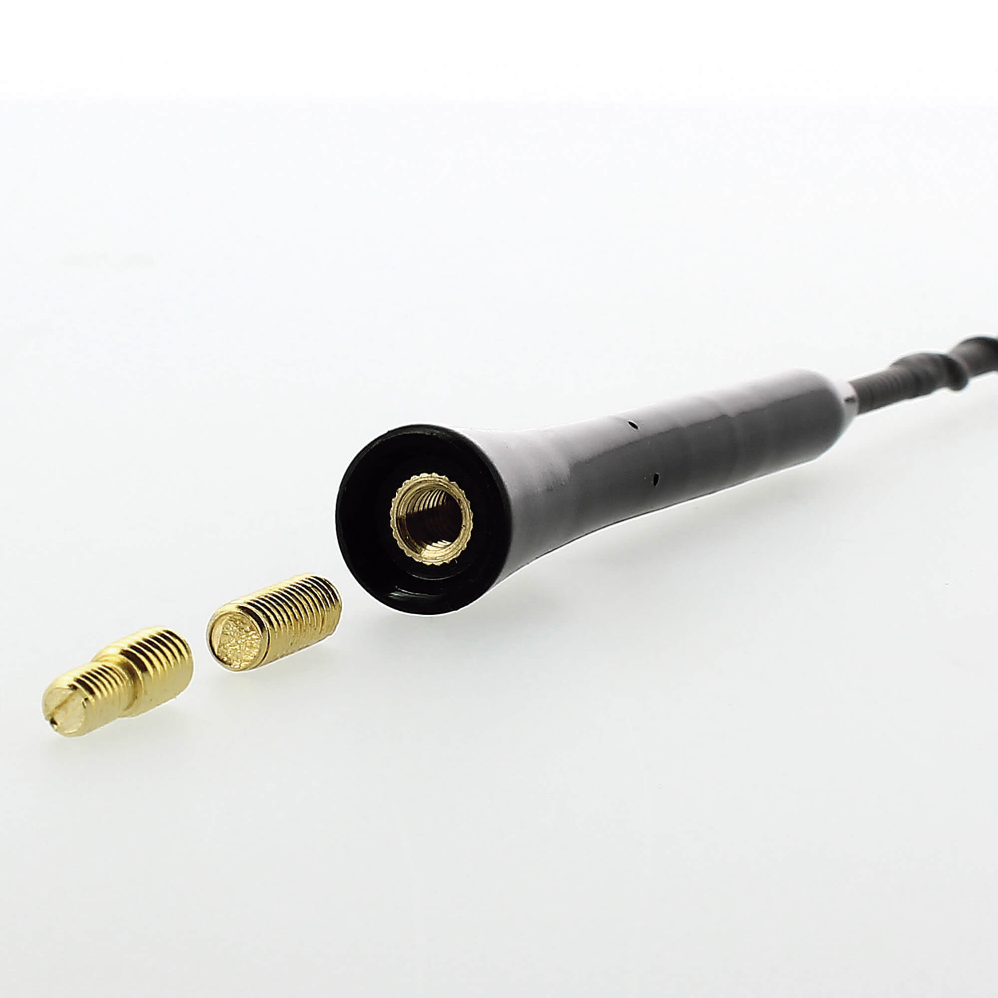 Antena Radio Universal 38cm negra com adaptador blister