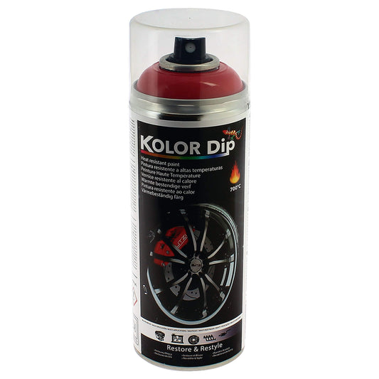 Spray Pintura Pinças de Travão " KOLOR DIP " 400ml Vermelho