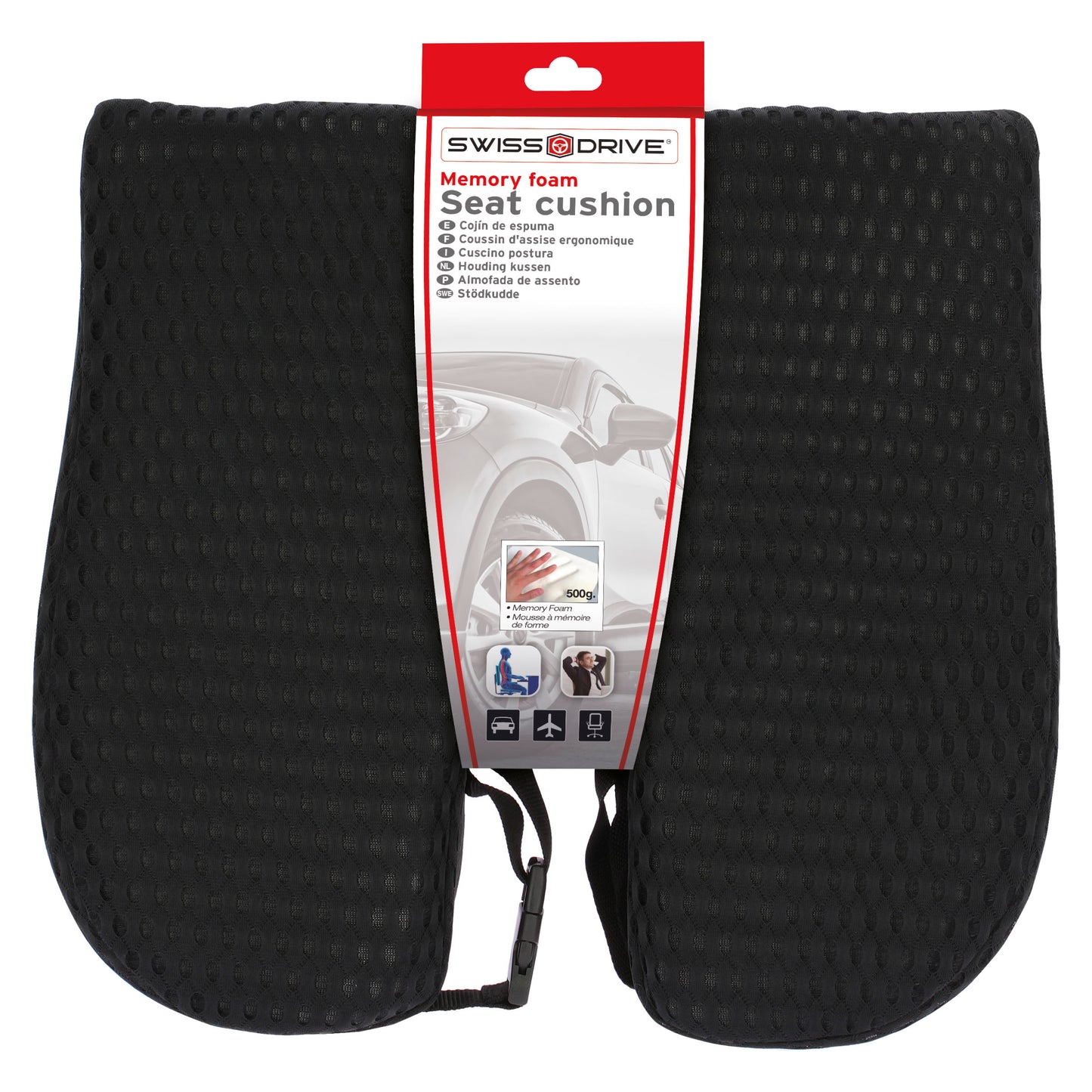 Almofada para Assentos em Espuma 42x 40x 8cm  1PC CAR +