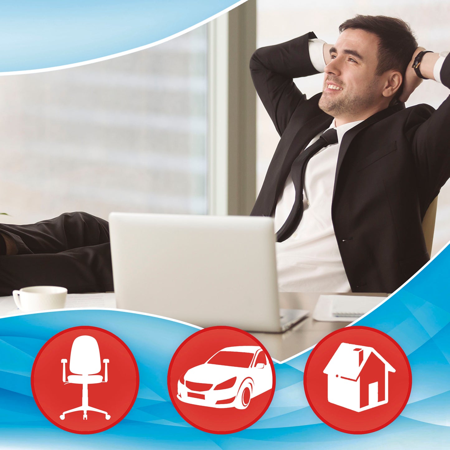 Almofada para Assentos em Espuma 42x 40x 8cm  1PC CAR +