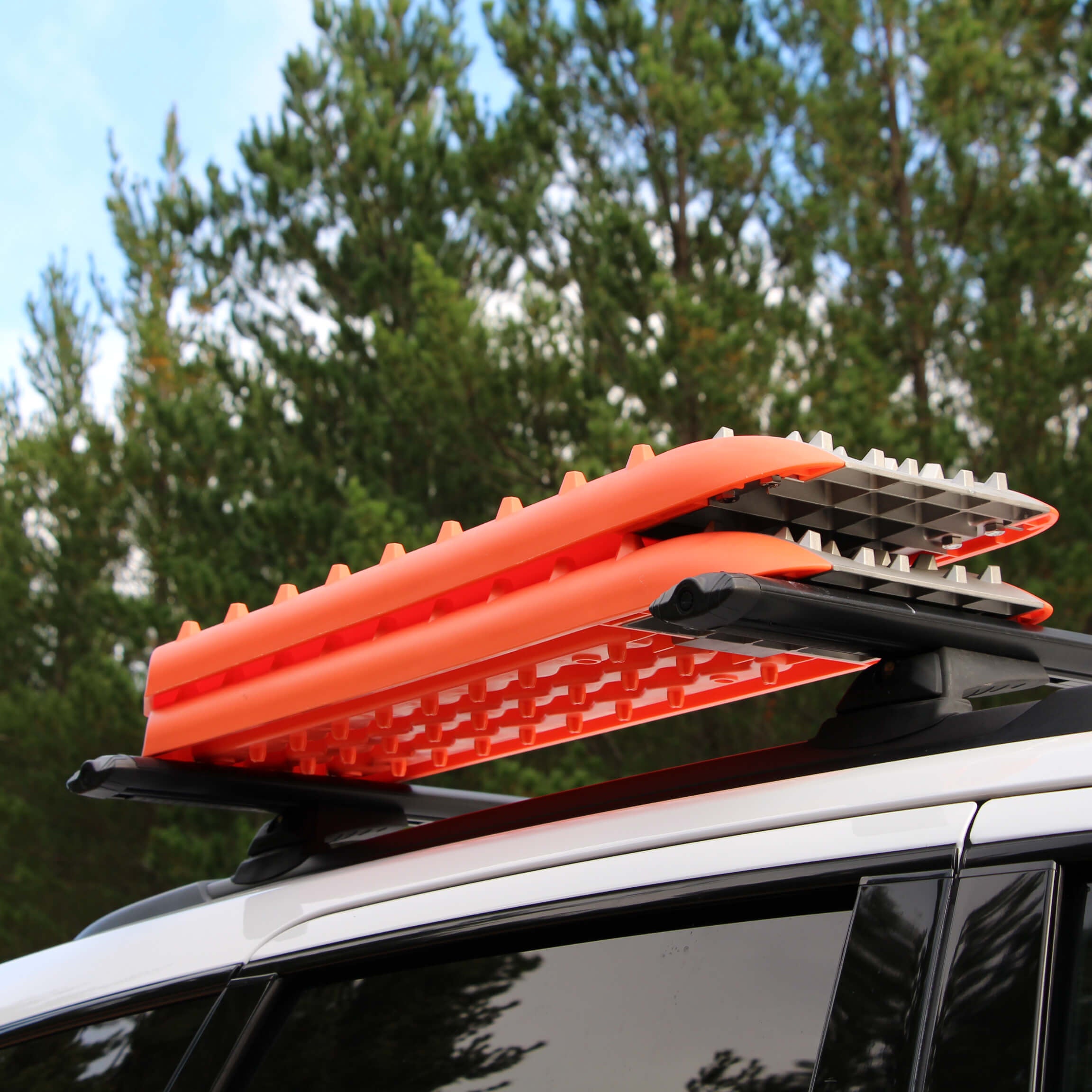 Pranchas de Resgate com Metal CAR + 4x4  2 Peças Cor de Laranja