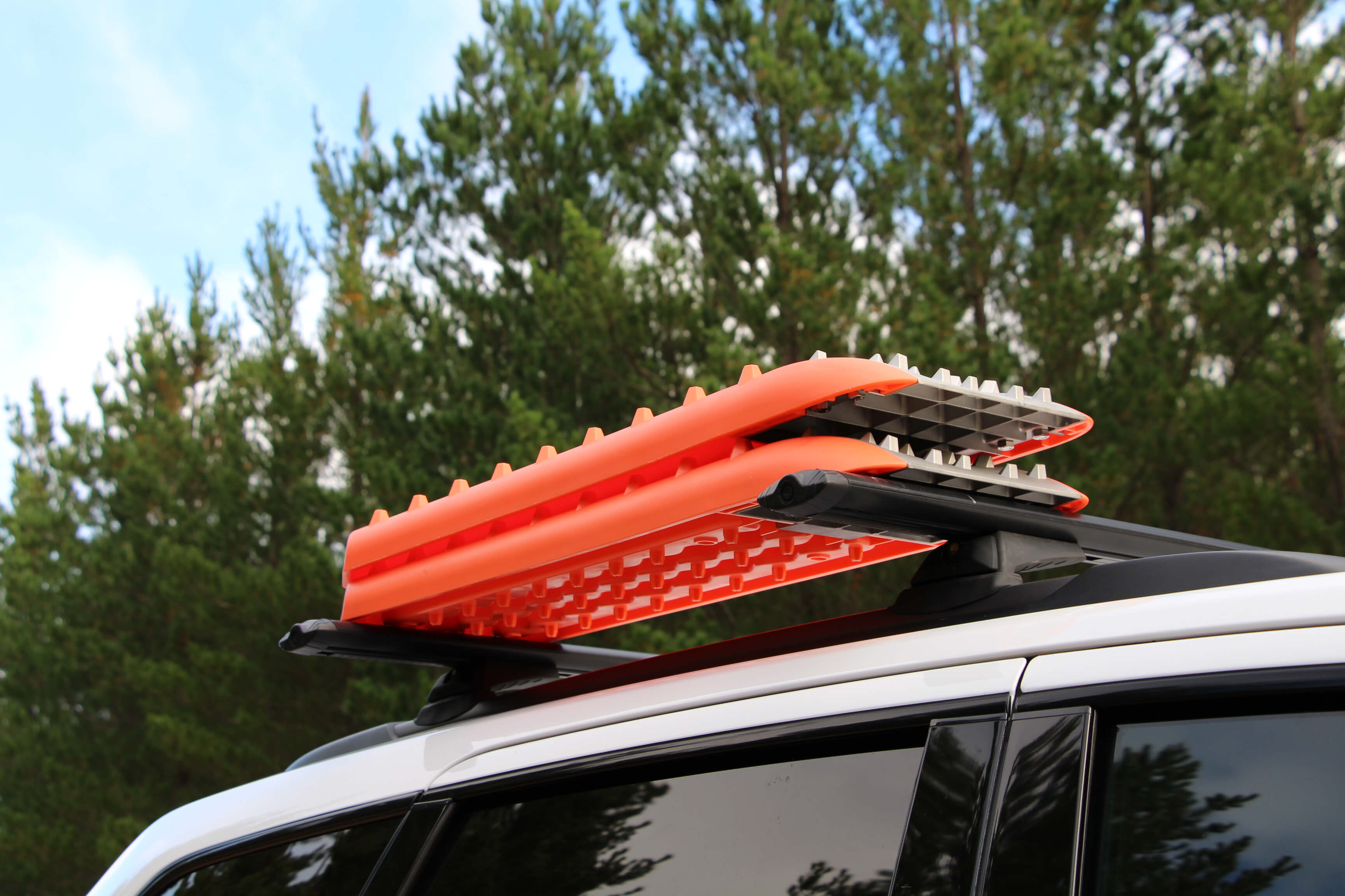 Pranchas de Resgate com Metal CAR + 4x4  2 Peças Cor de Laranja