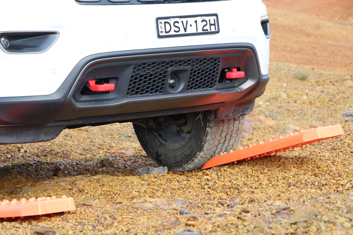 Pranchas de Resgate com Metal CAR + 4x4  2 Peças Cor de Laranja