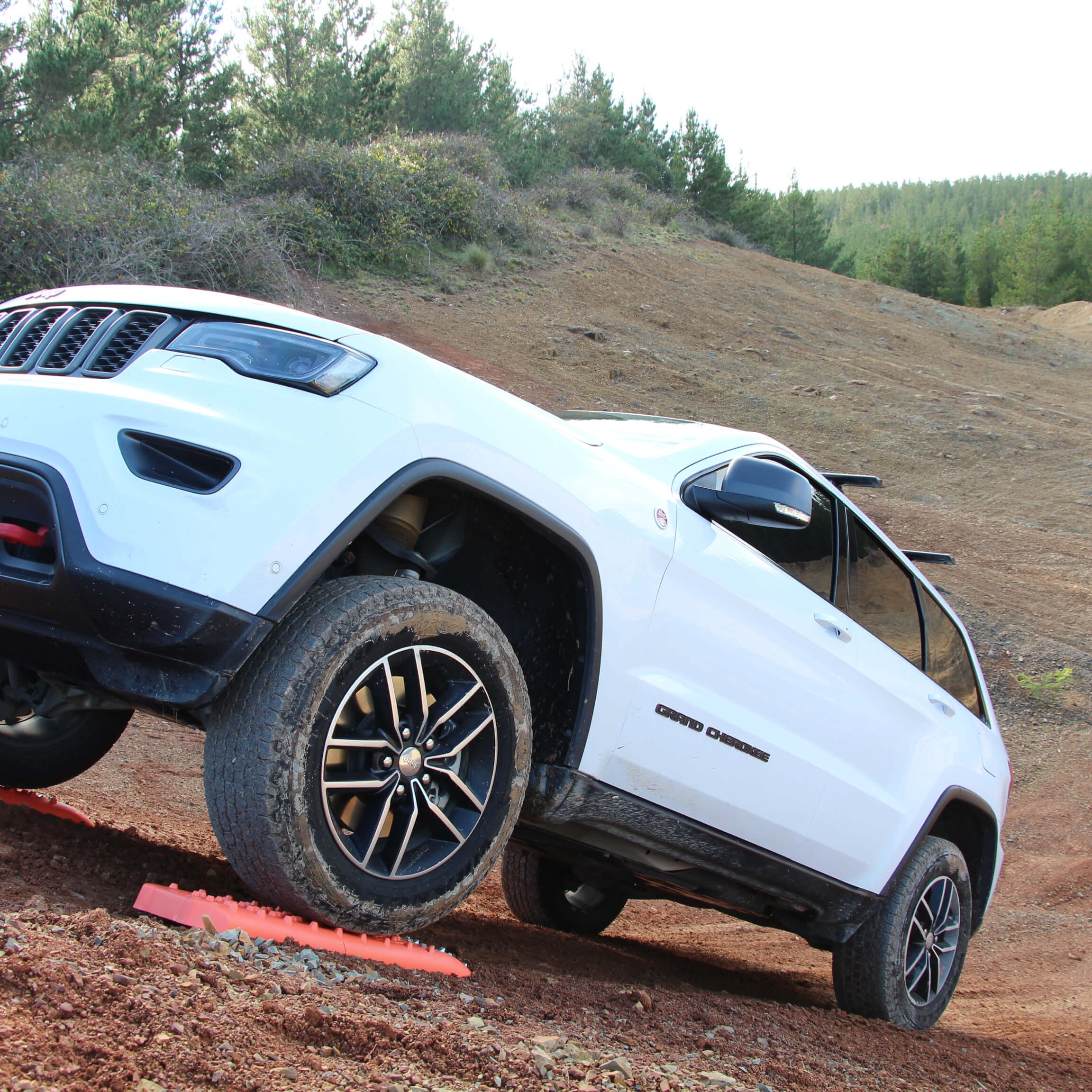 Pranchas de Resgate com Metal CAR + 4x4  2 Peças Cor de Laranja