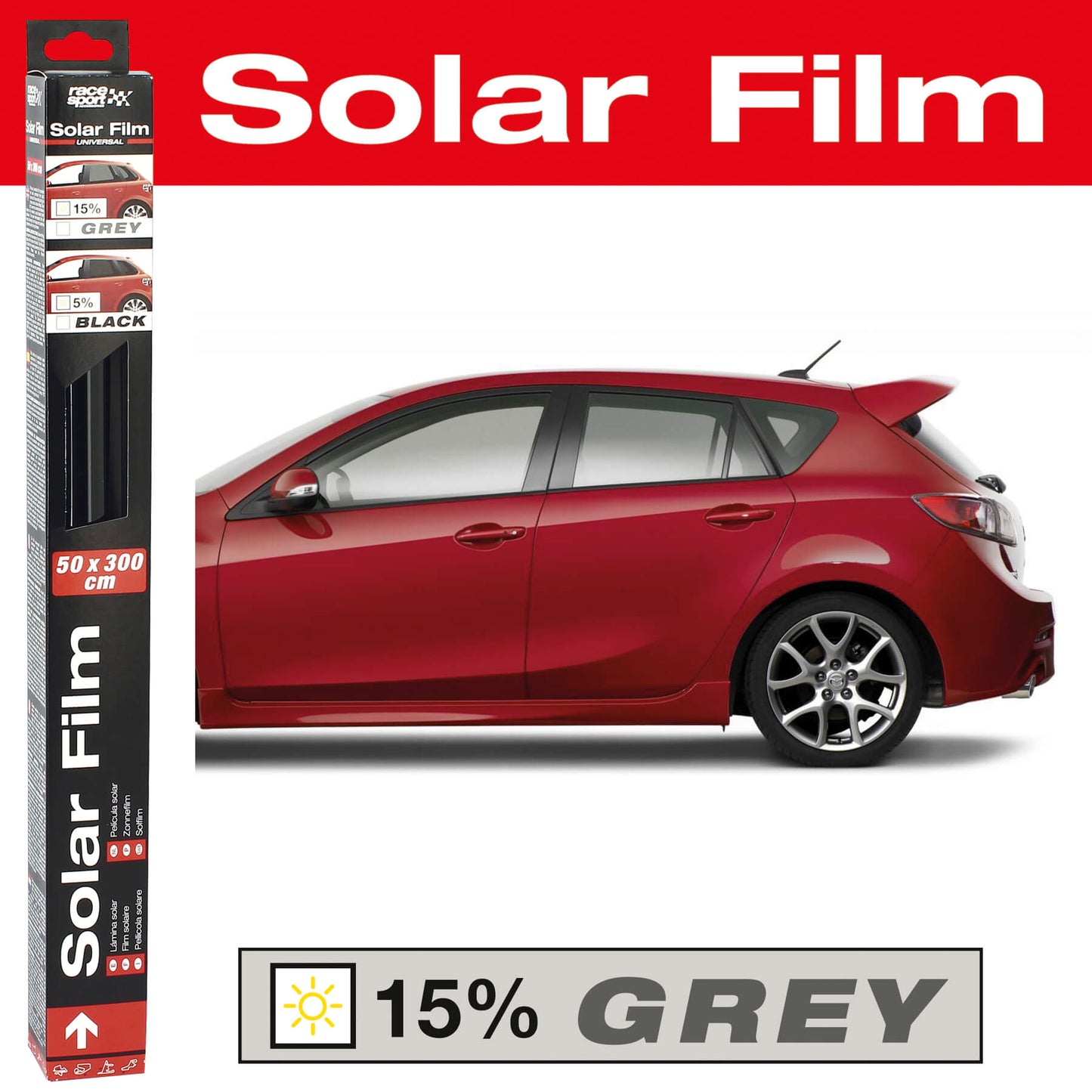 Pelicula Vidros Automóvel  15% Cinza