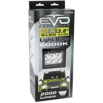 Barra EVO 6 Leds 2000L 18W 10x 3.5 cm C/ Suporte Cromado