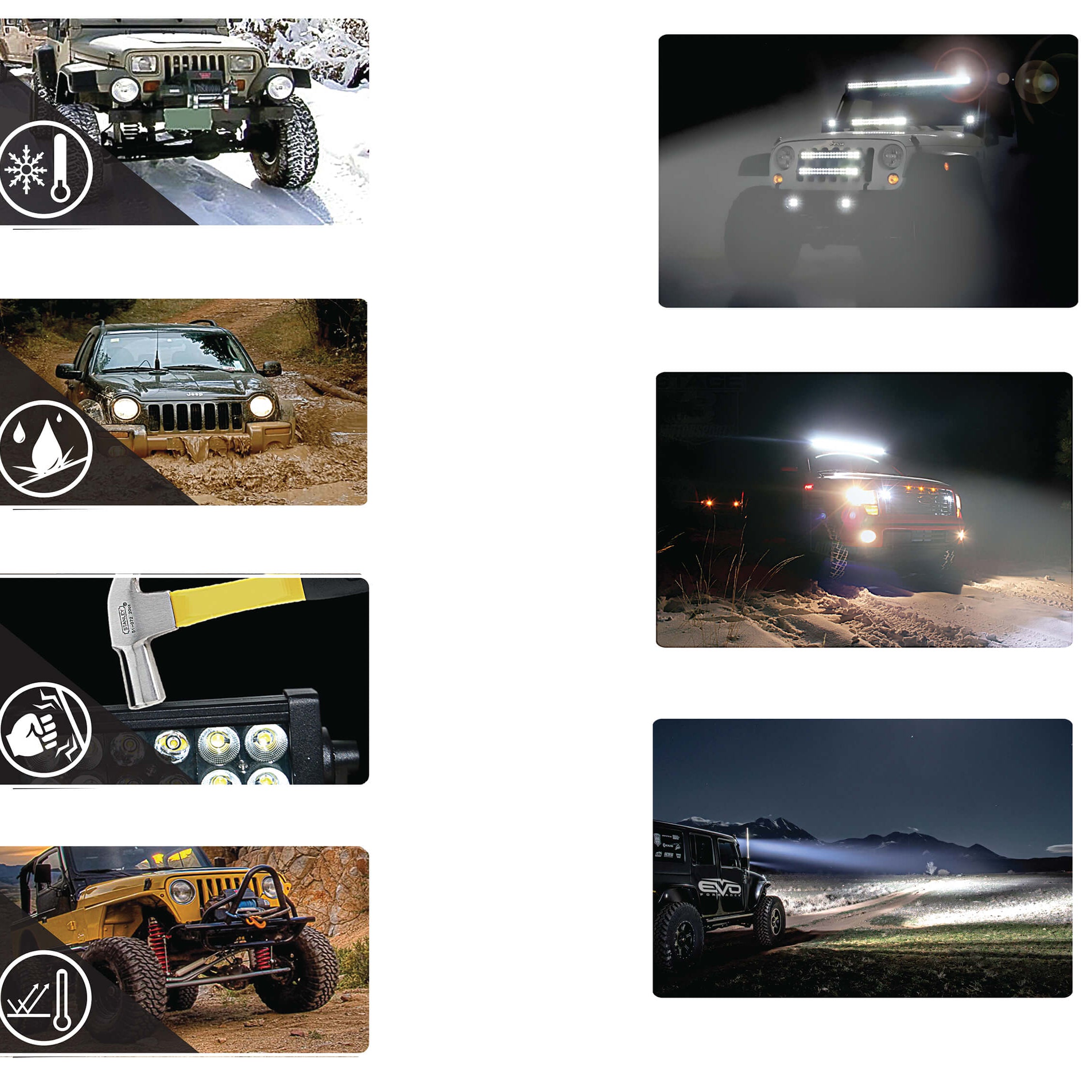 Barra EVO 6 Leds 2000L 18W 10x 3.5 cm C/ Suporte Cromado