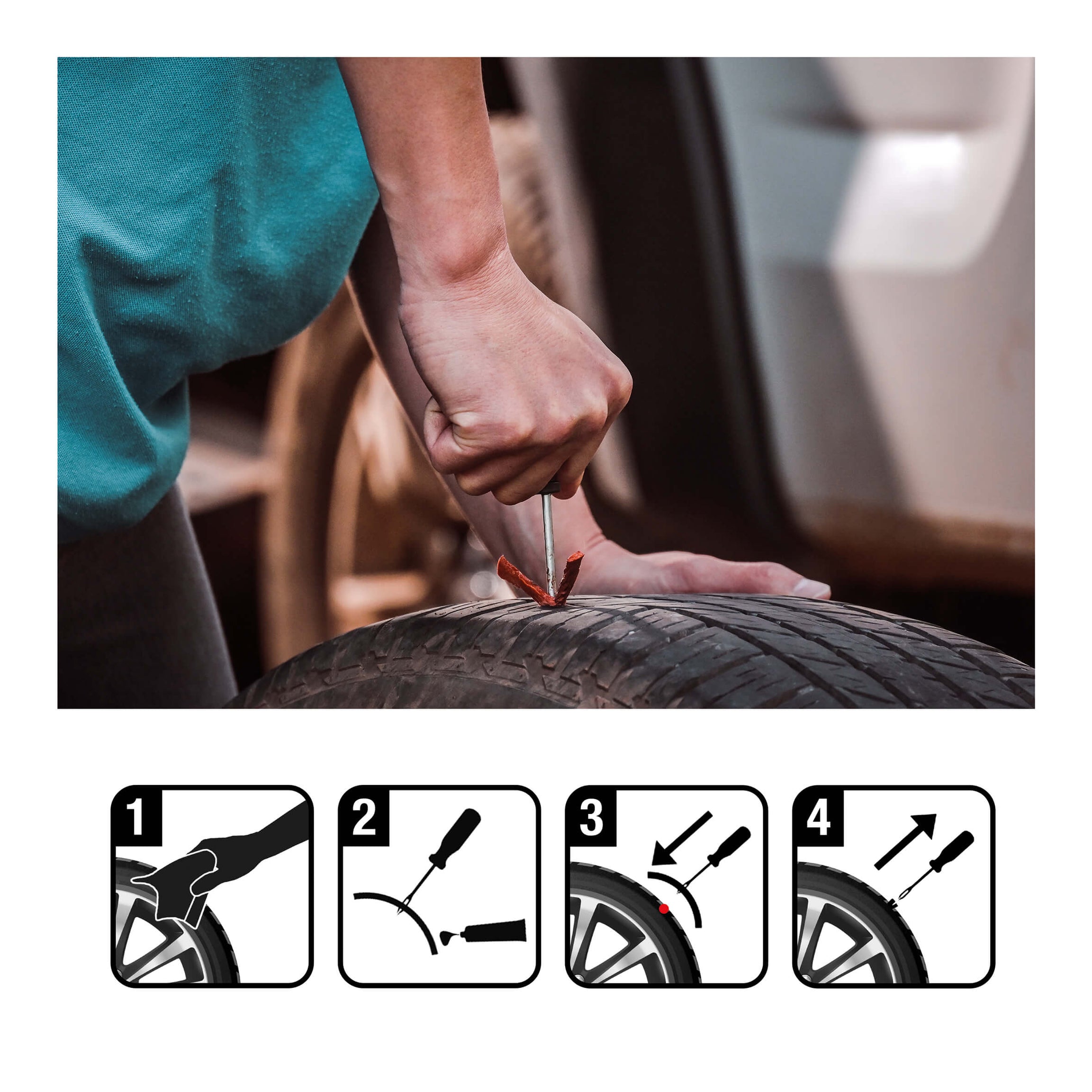 Taco Reparação Furos Pneus Auto & Motos