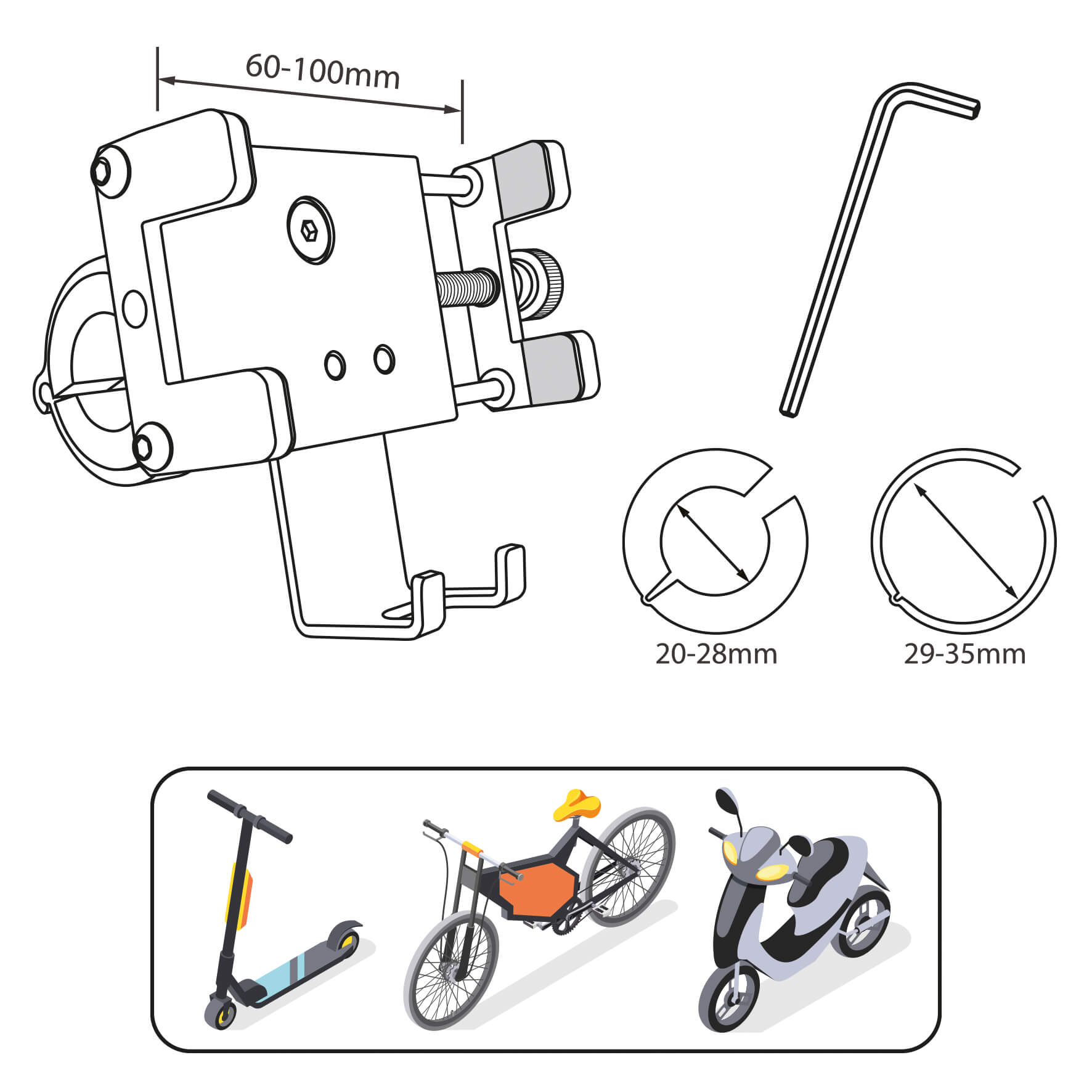 Suporte telemóvel Pulse Motos