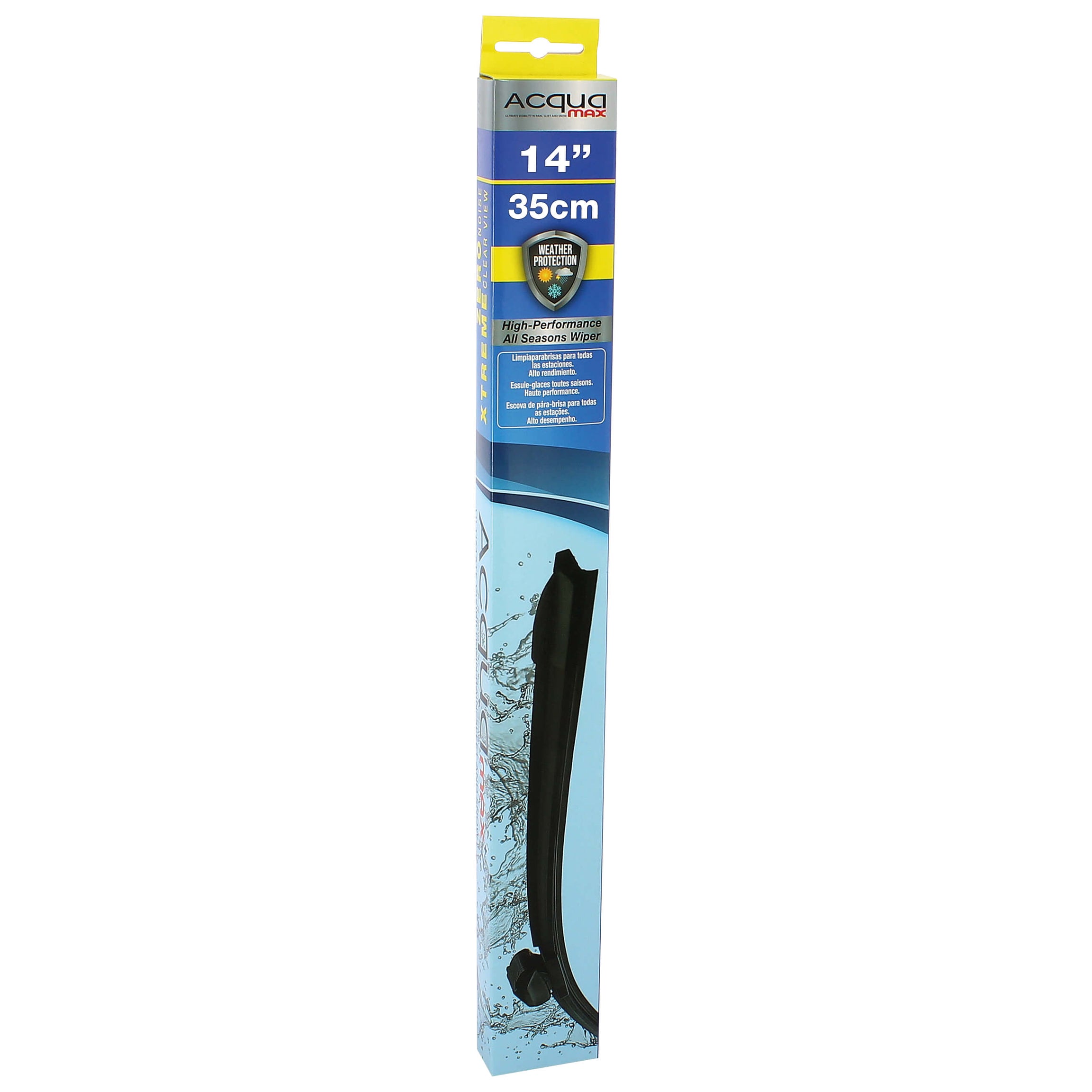 Escova Limpa Para- Brisas Flat " NEW ACQUAMAX " 14" 35cm 1 und