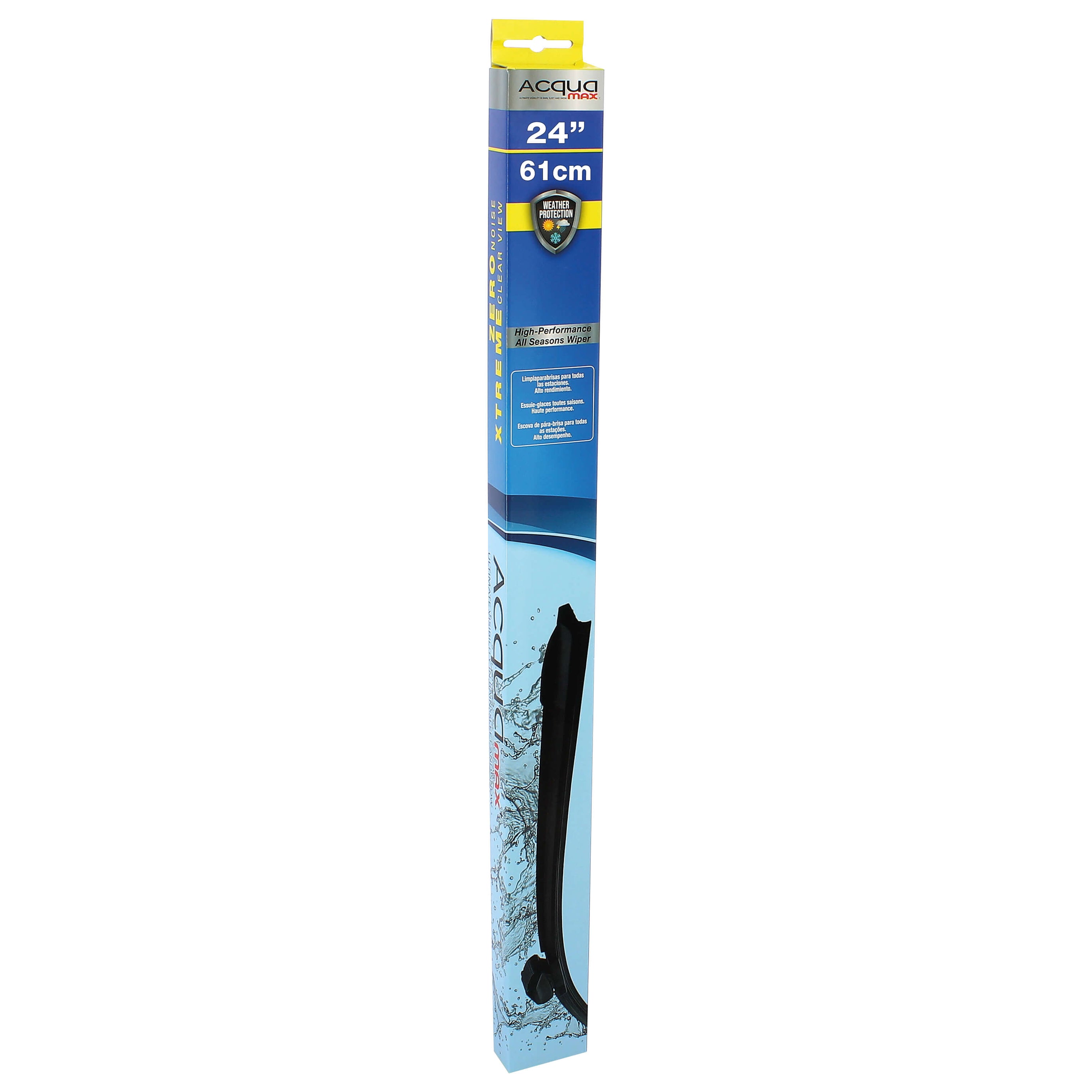 Escova Limpa Para- Brisas Flat " NEW ACQUAMAX " 24" 61cm 1 und