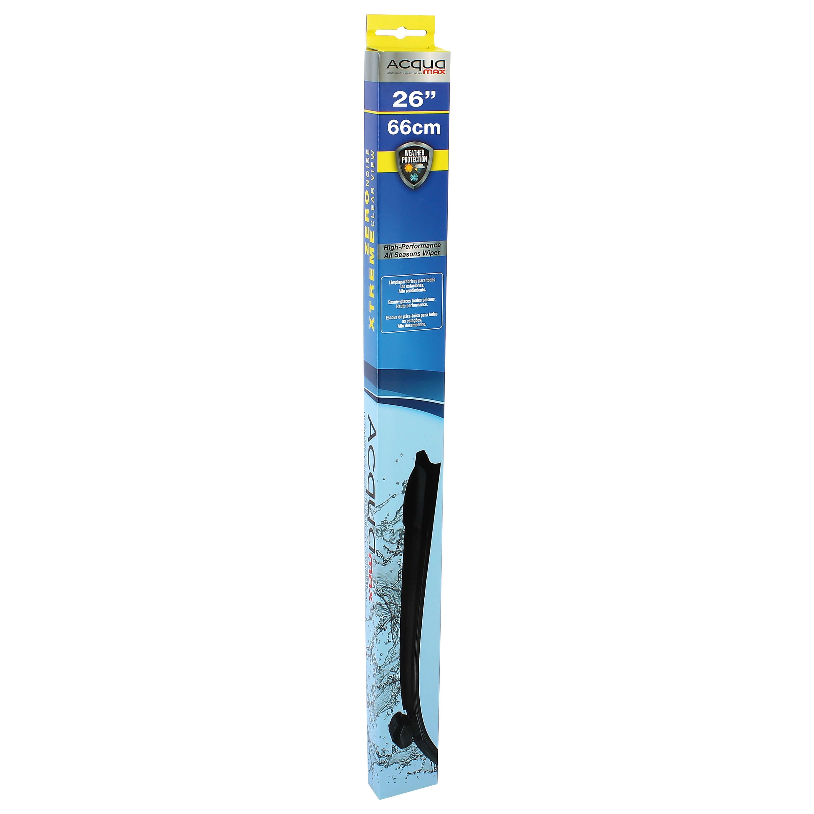 Escovas Limpa Para- Brisas Flat " NEW ACQUAMAX " 26" 66cm 1 und