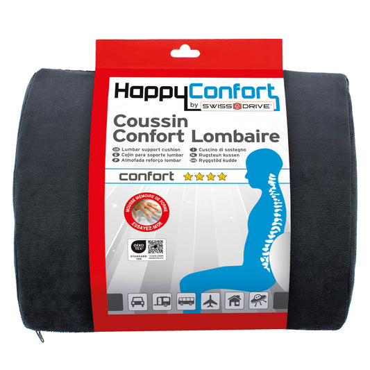 Almofada HAPPY CONFORT Reforço Lombar cor cinza