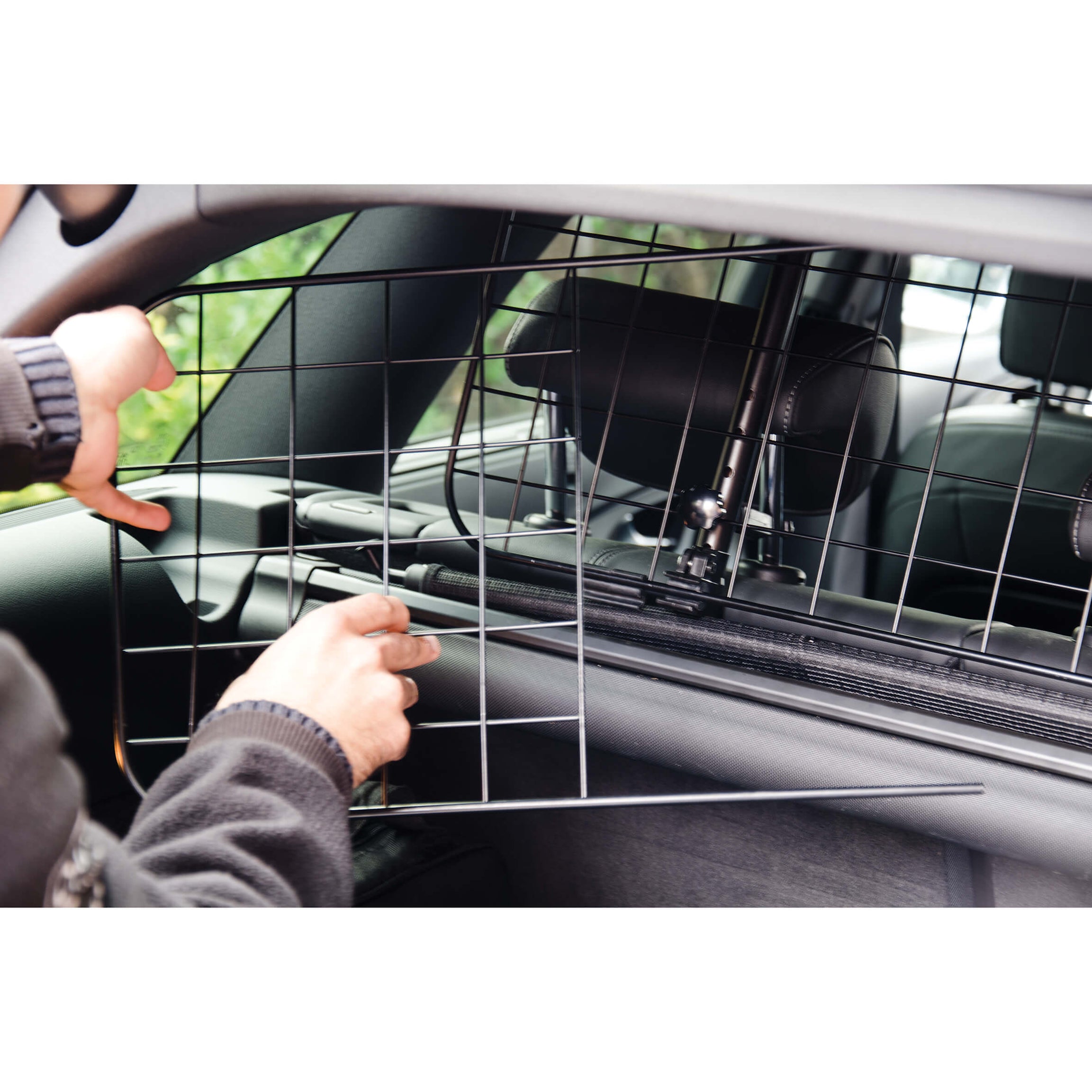 Grelha divisória Metálica Extensível de Segurança para PETS Automóvel SWISS DRIVE