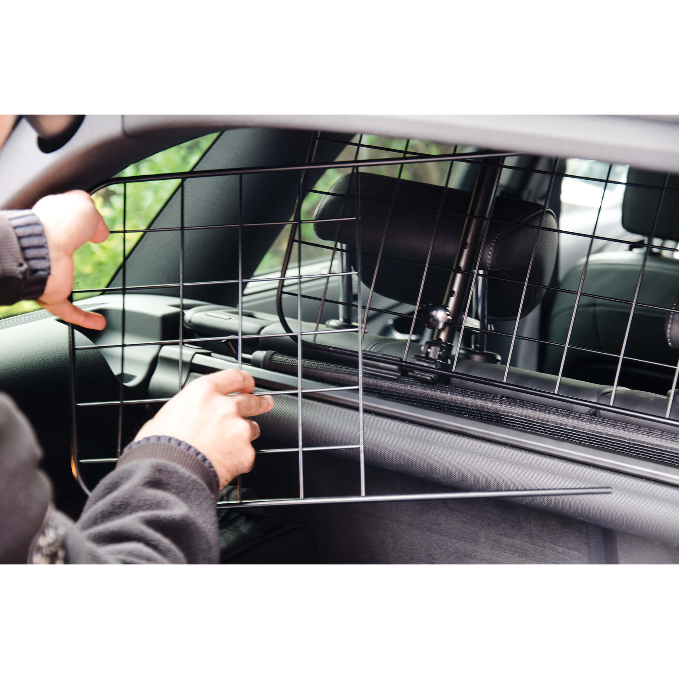 Grelha divisória Metálica Extensível de Segurança para PETS Automóvel SWISS DRIVE