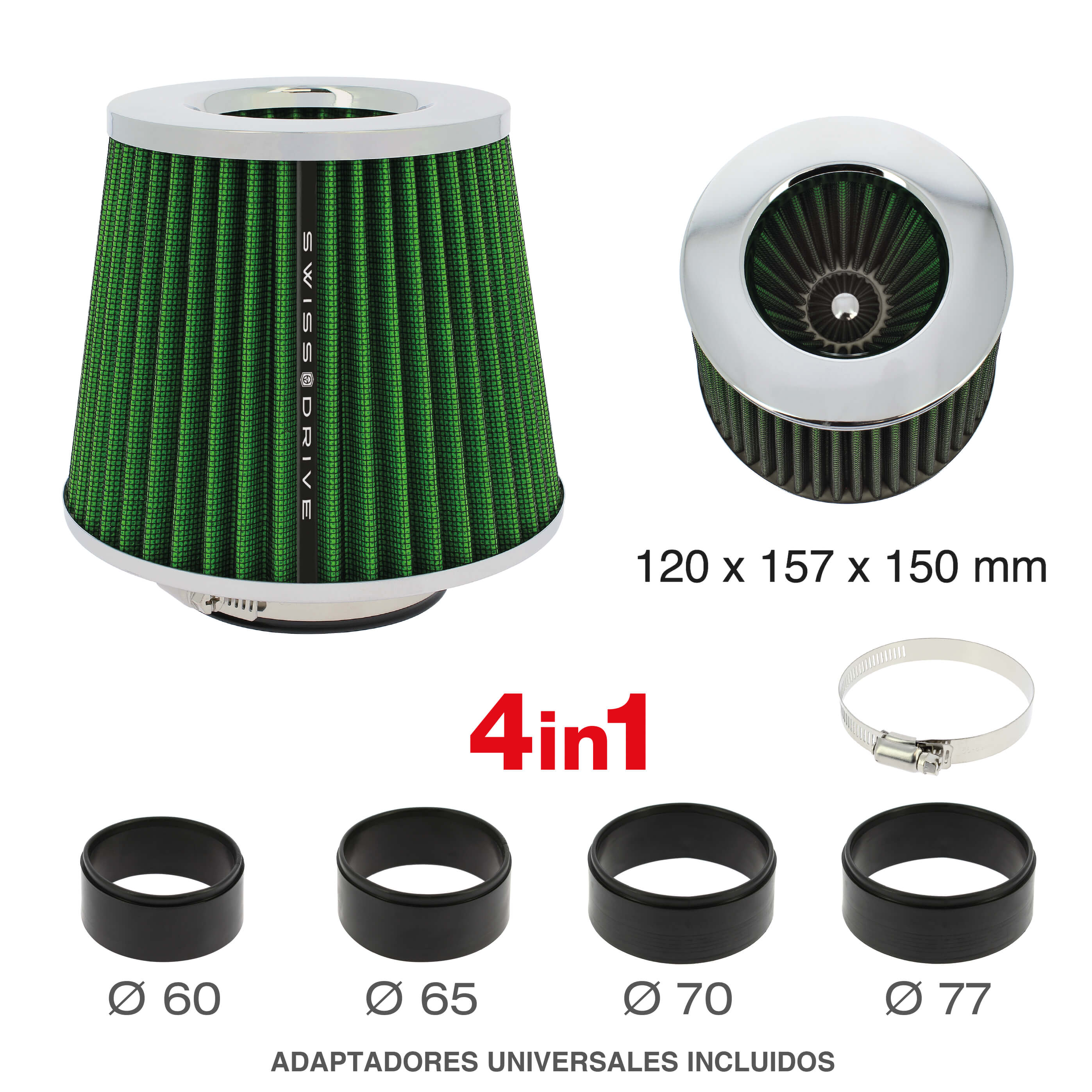 Filtro de Ar " Stream Air " UNV C/ Adaptador